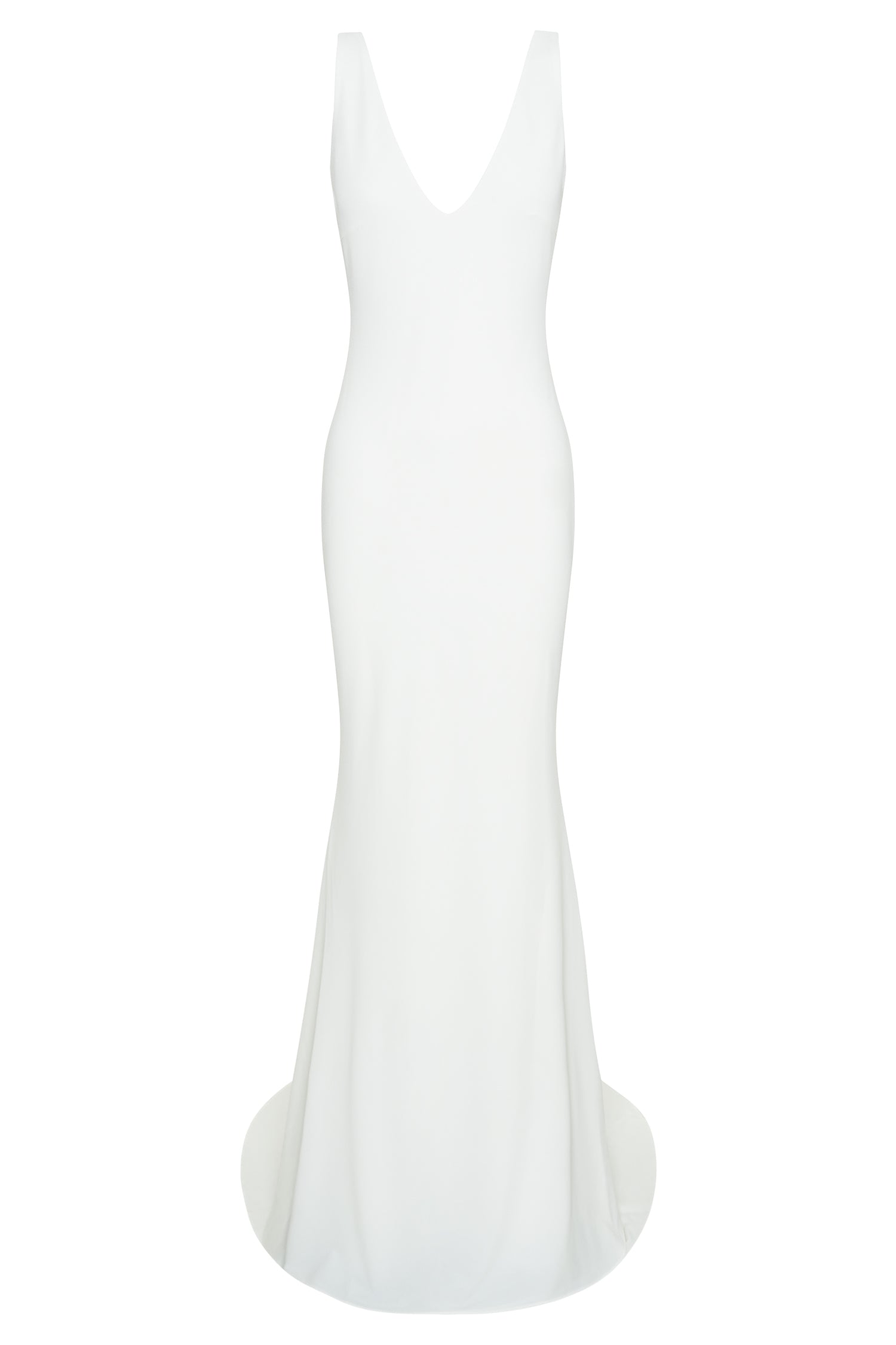 Kyla Low Back Gown - White