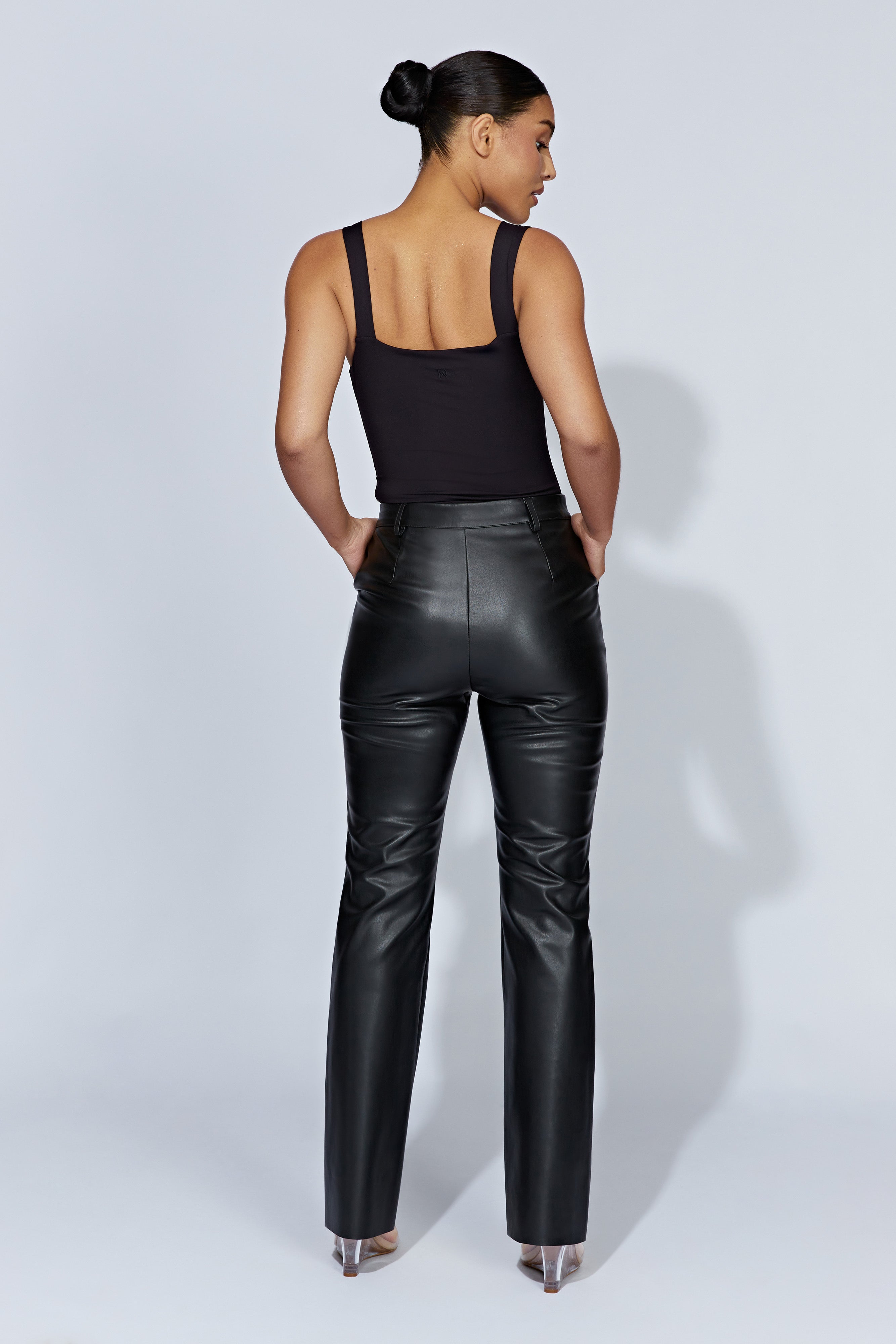 Carrie Thick Strap Bodysuit - Black