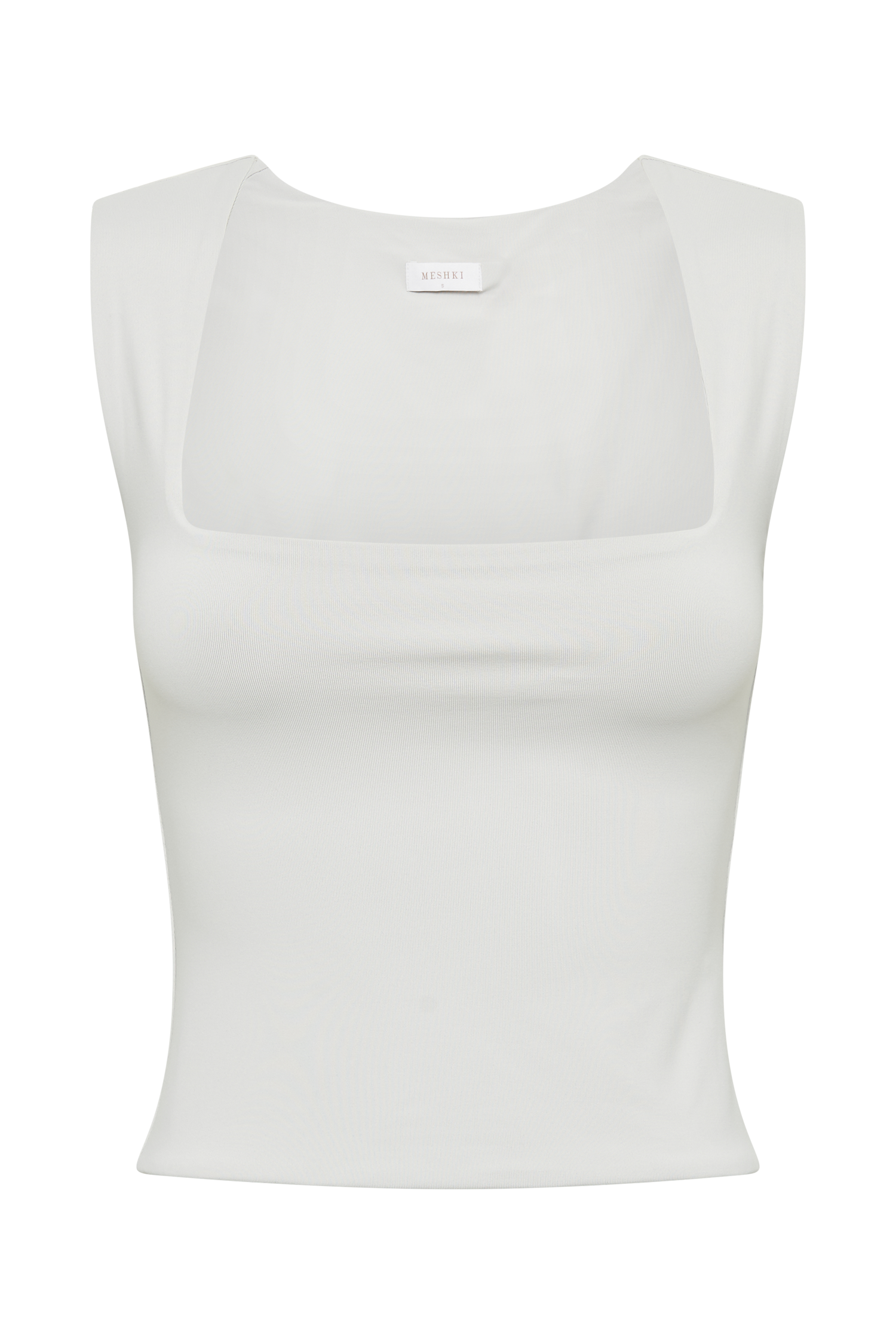 Linley Recycled Nylon Long Line Top - Ice Grey