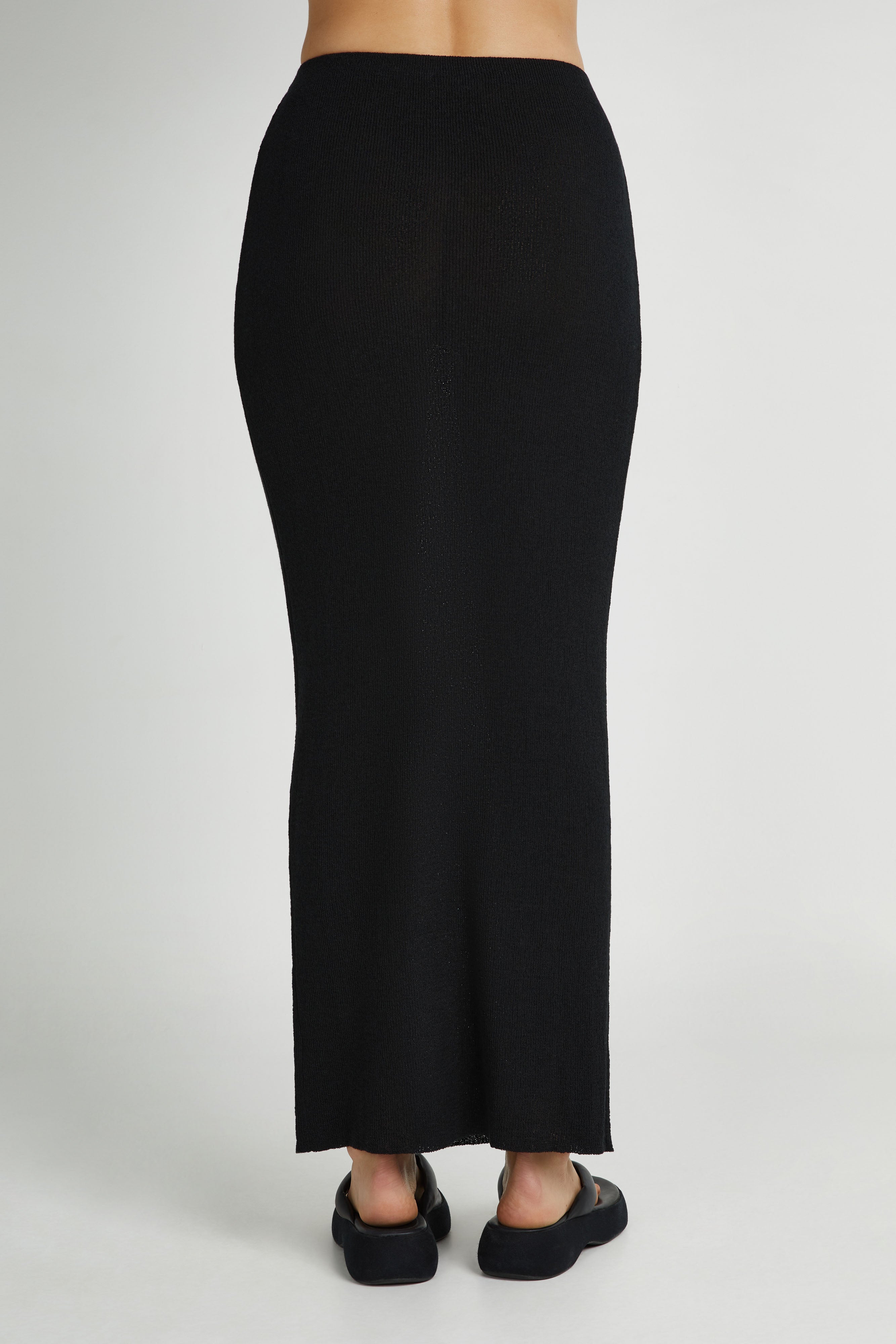 Maribelle Knit Maxi Skirt - Black