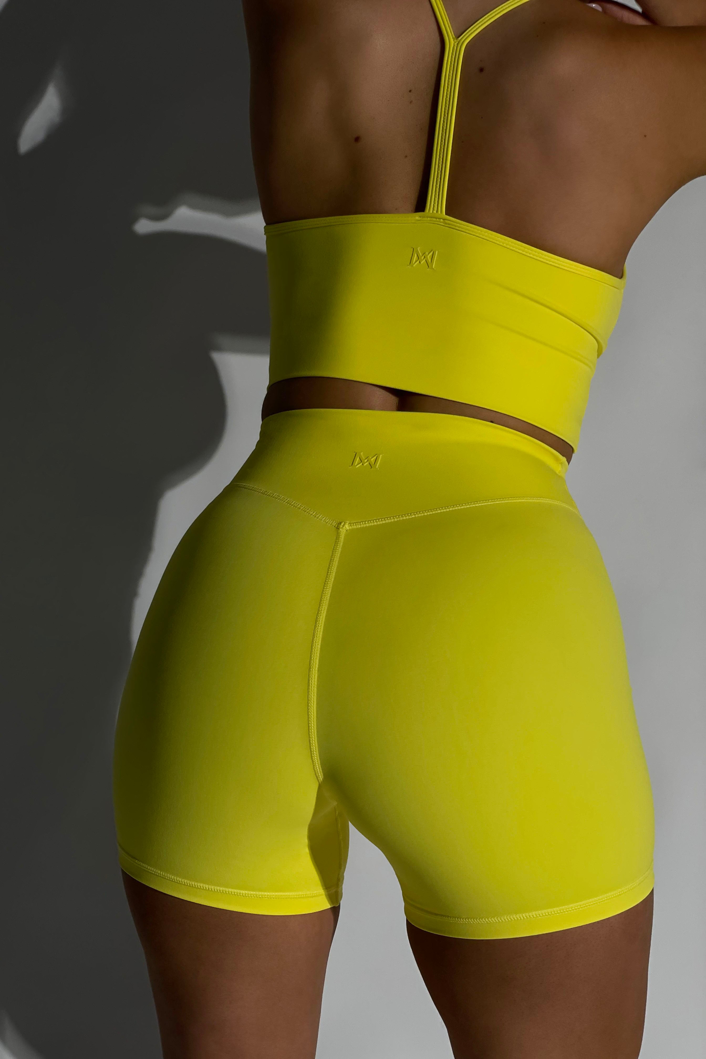 Carly Bike Shorts - Yellow