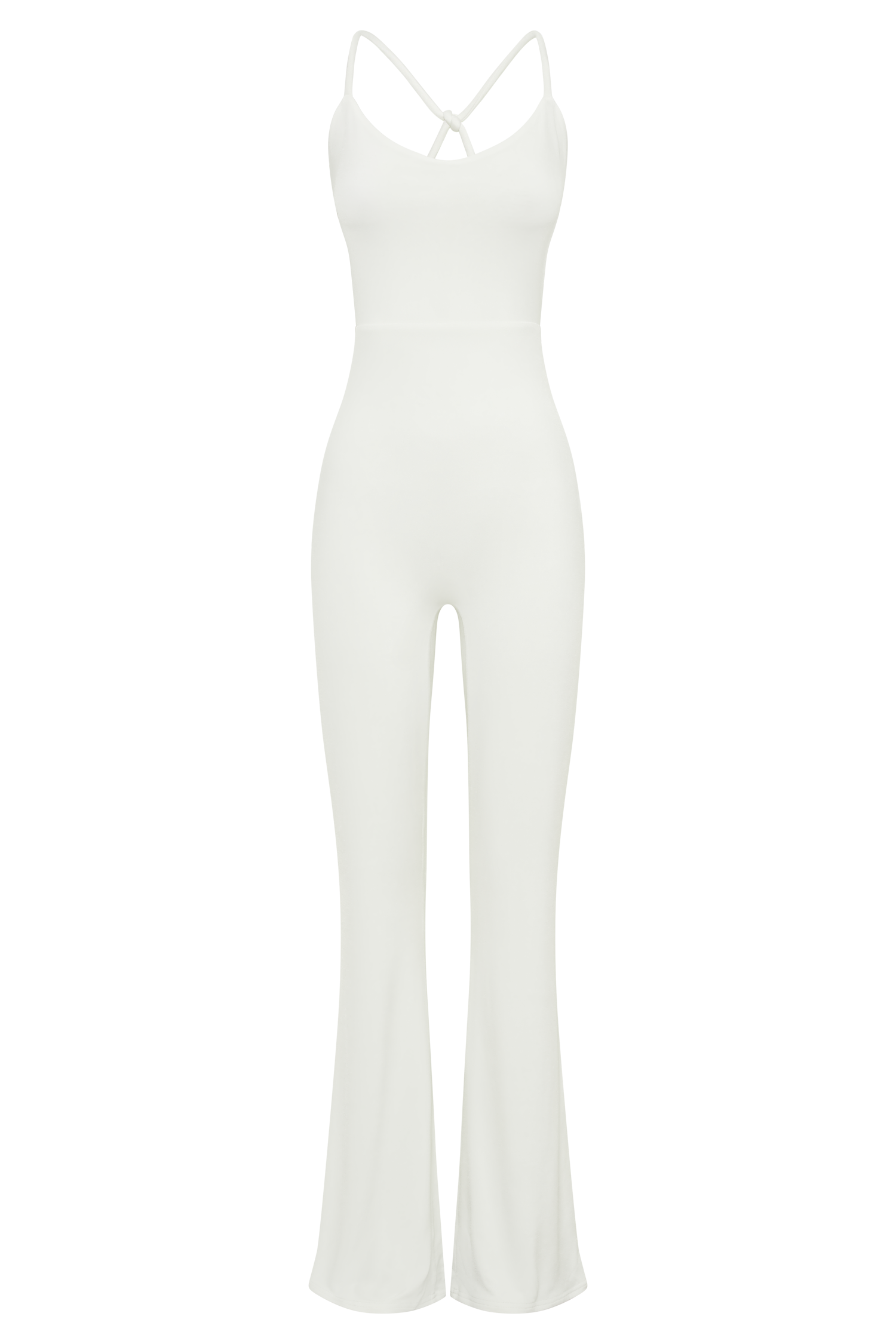 Brinley Slinky Jersey Jumpsuit - White