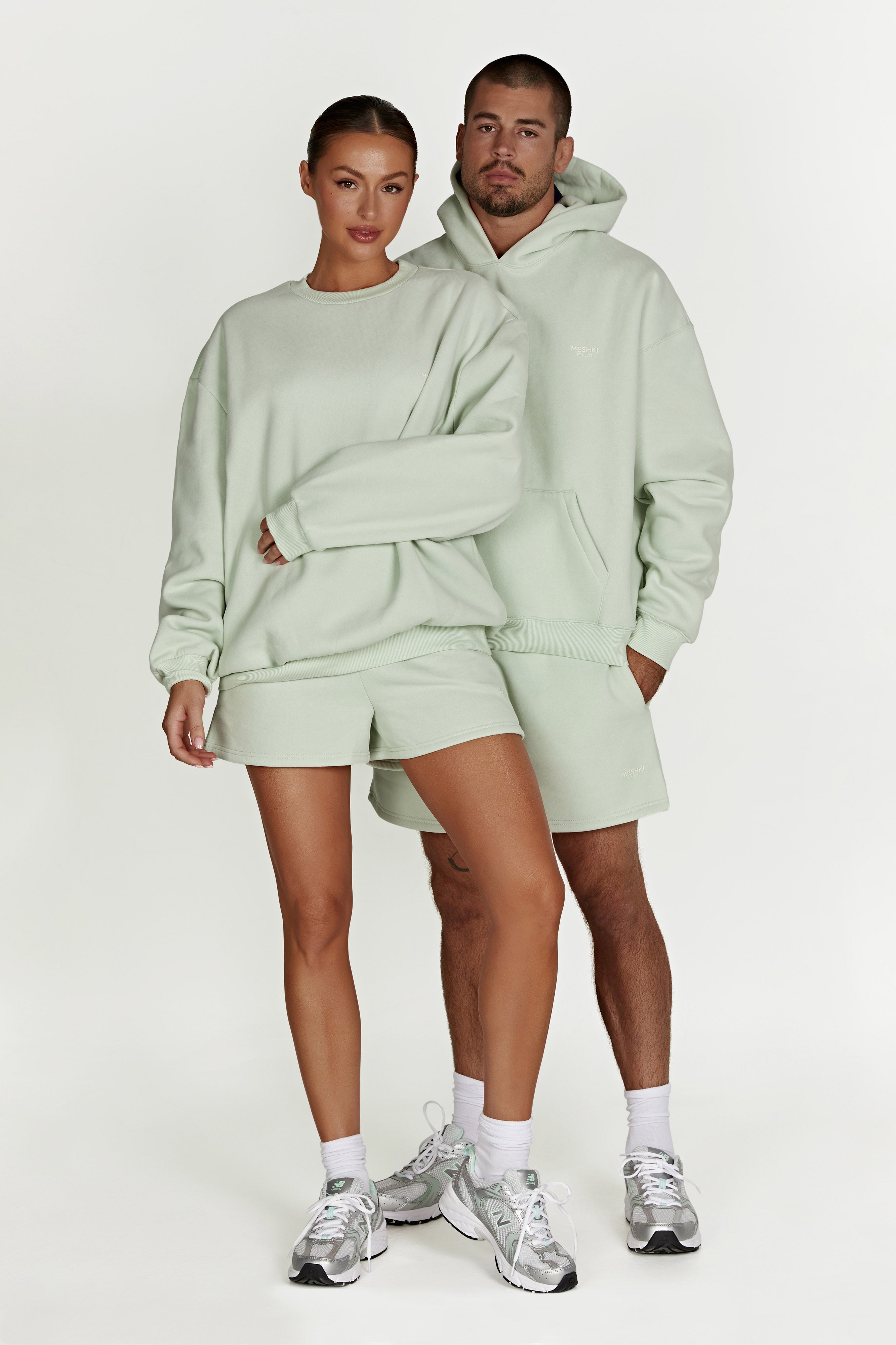 Jude Unisex Jogger Short - Light Sage