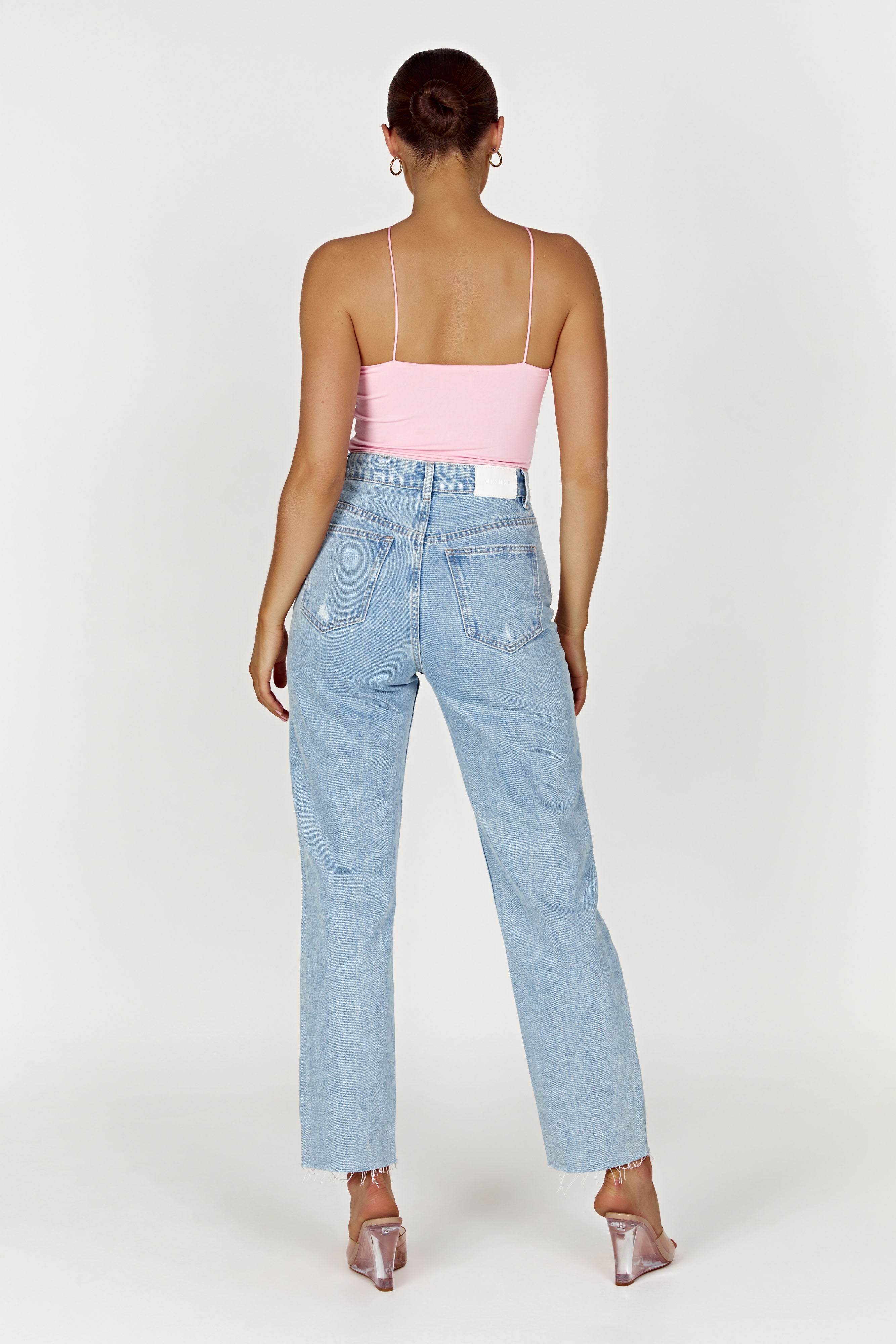 Adeline Rose Halter Top - Baby Pink