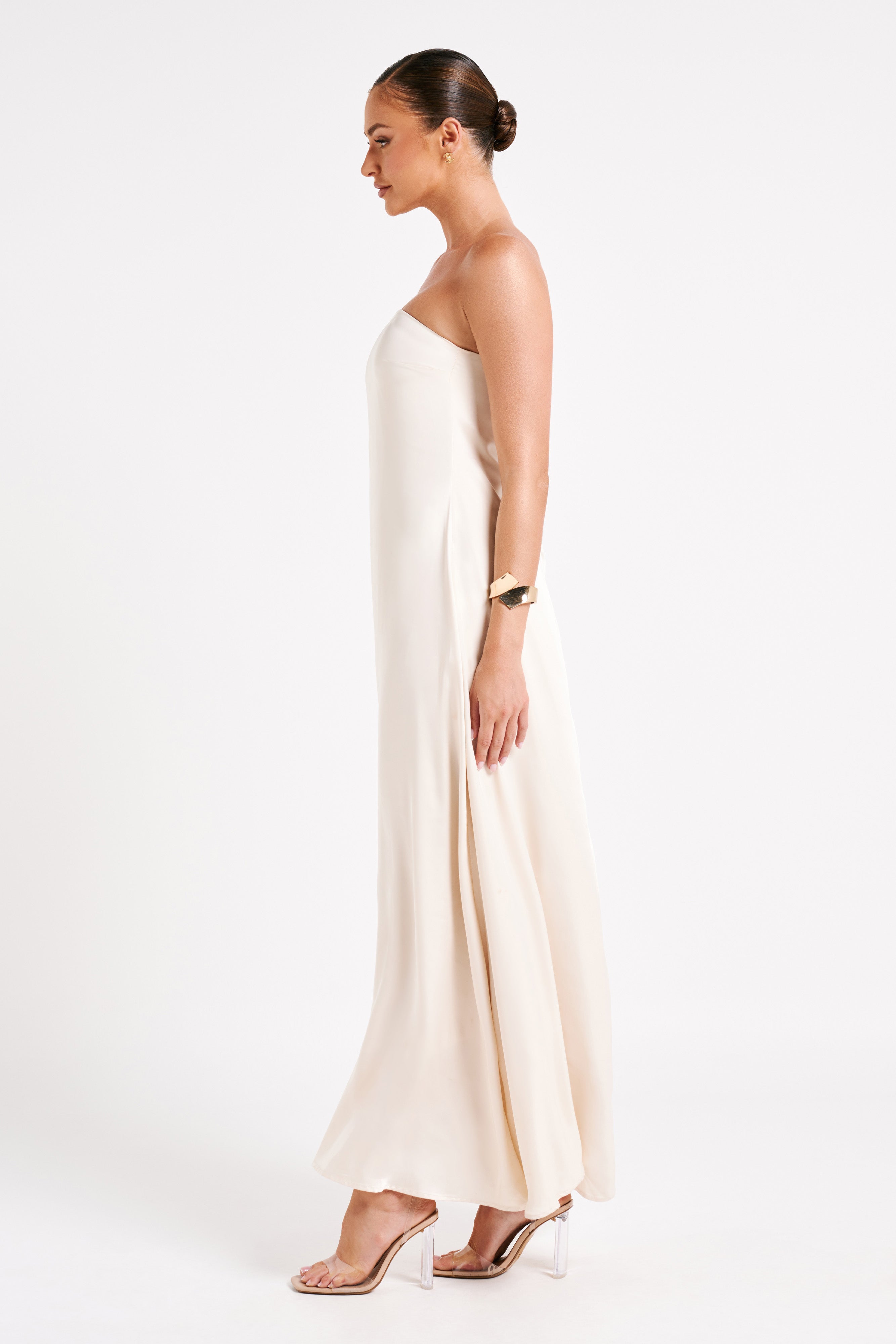 Luisa Strapless Maxi Dress - Sand