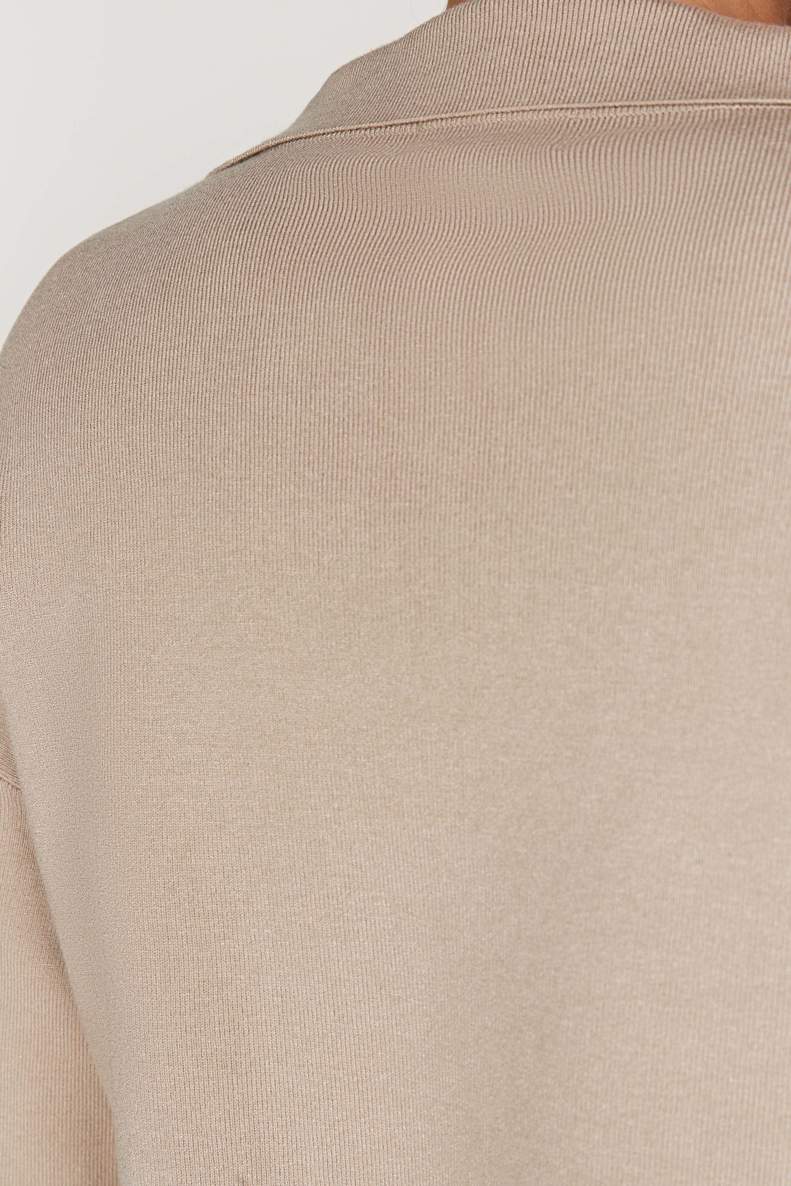 Lennox Collared Knit Jumper - Taupe