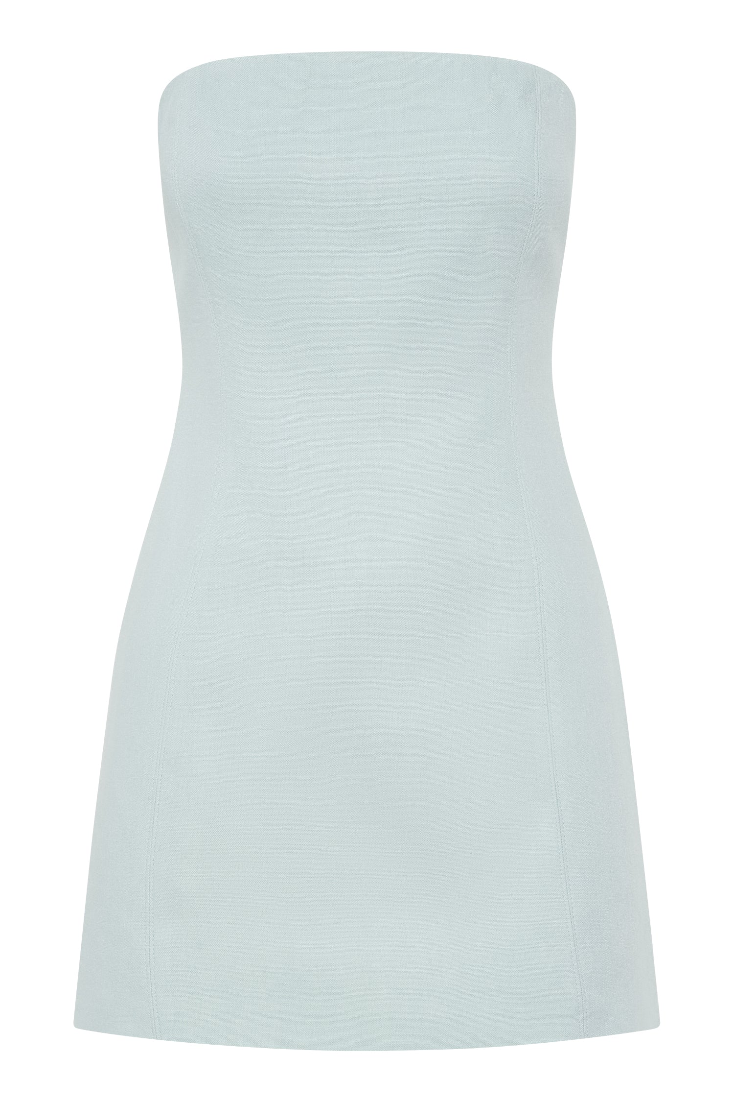 Maci Linen Mini Dress - Powder Blue