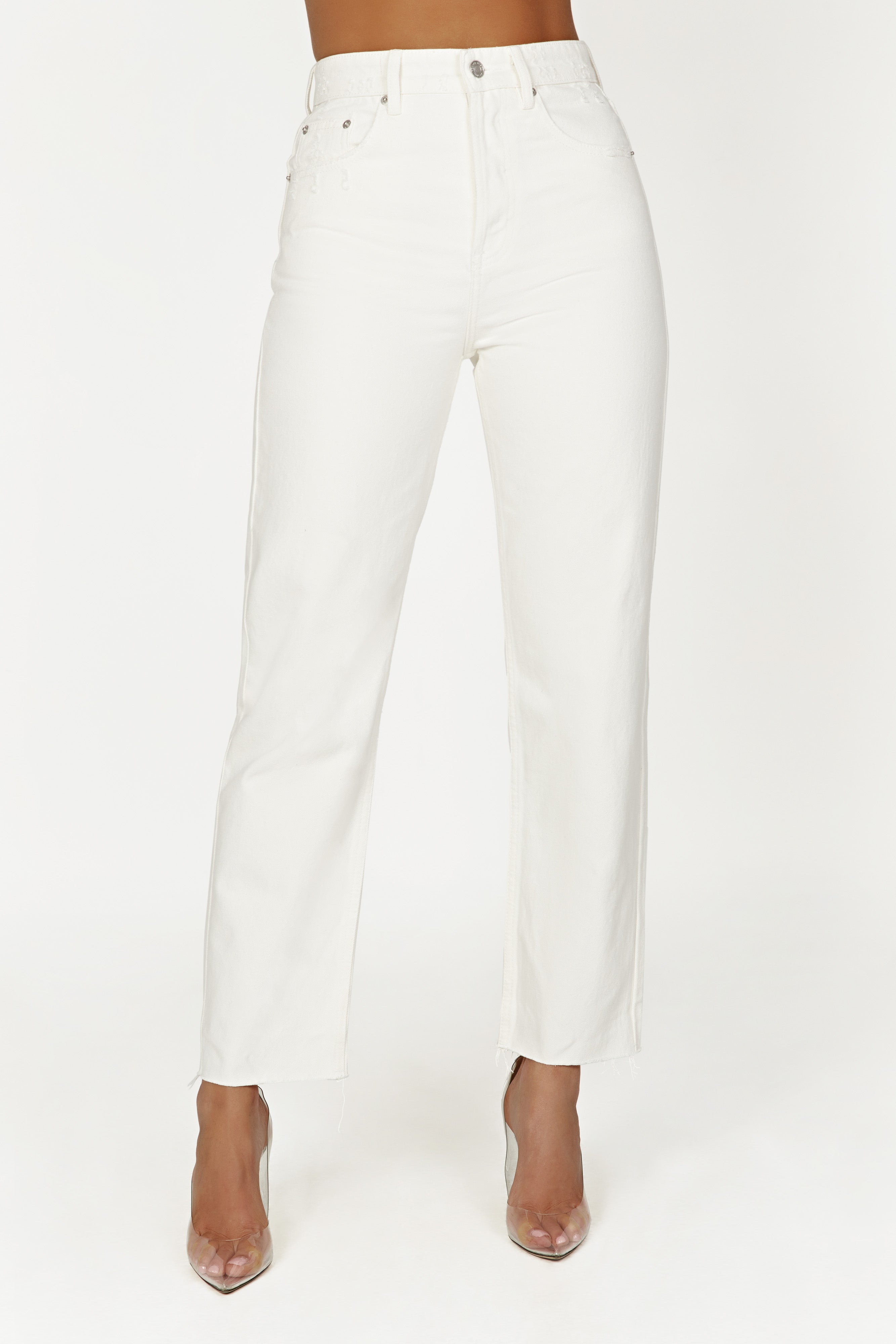 Tina Mom Jean - Ecru