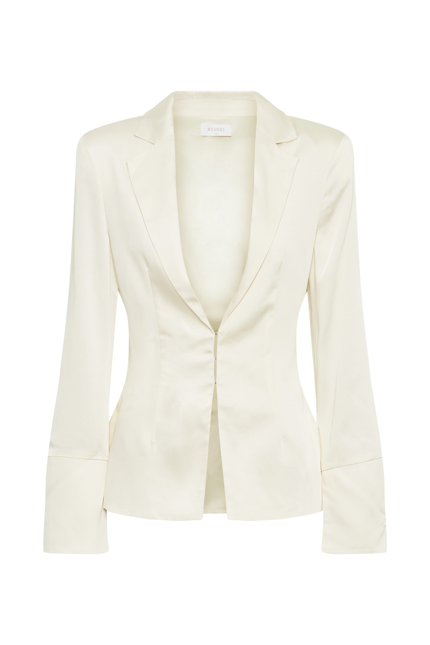 Hartley Satin Collared Shirt - Ivory