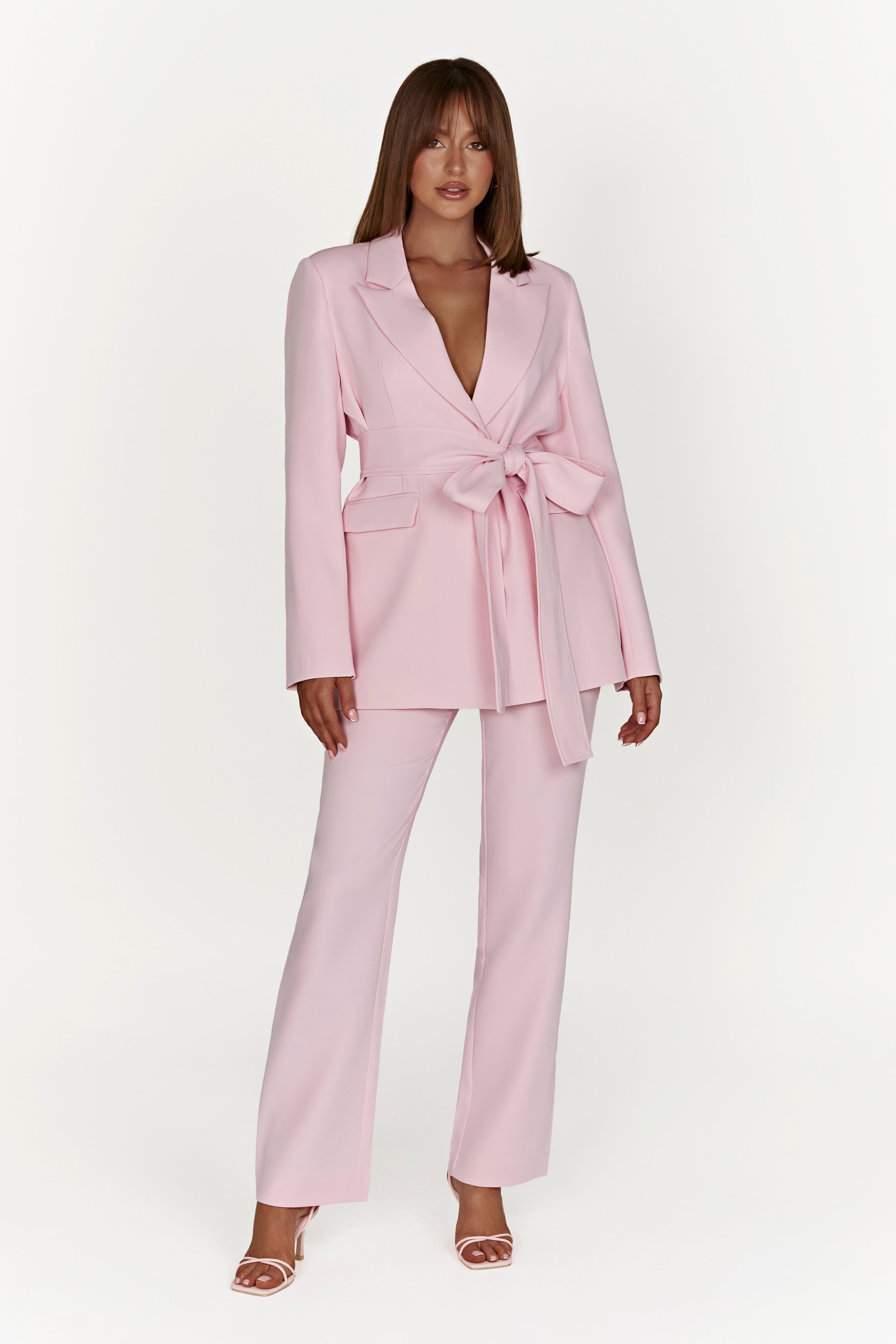 Allanah Straight Leg Pant - Blush Pink