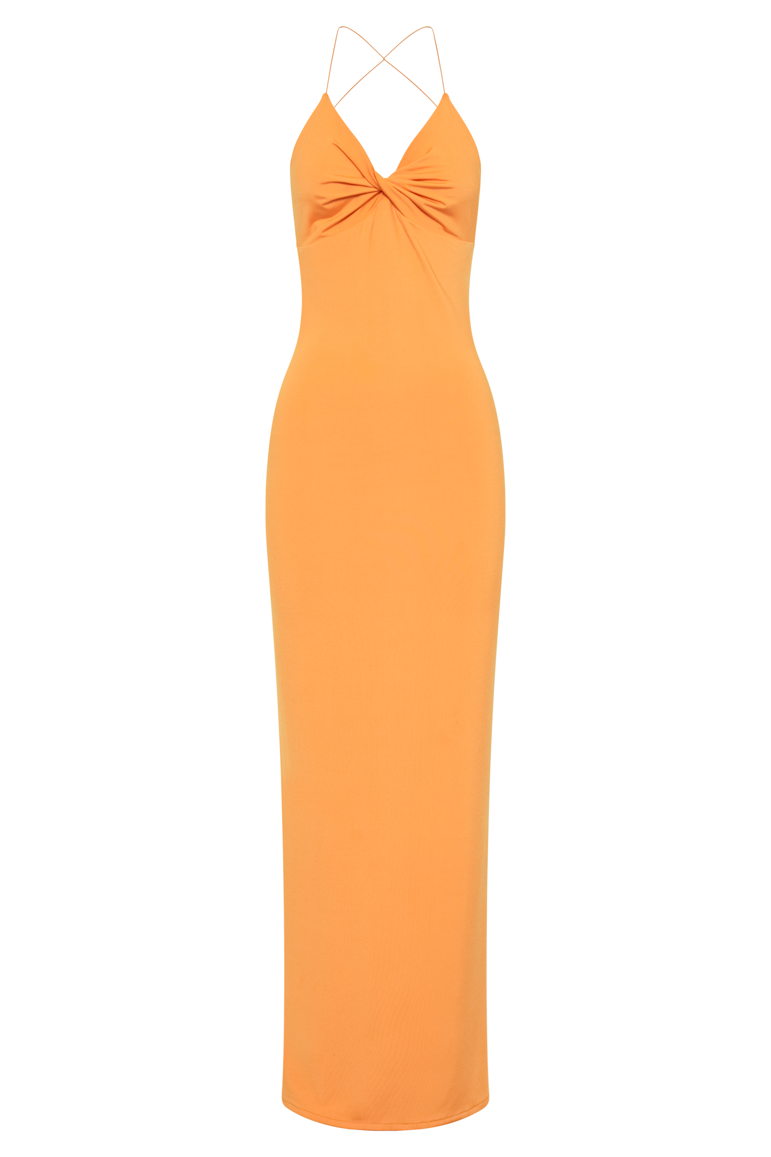 Sinead Twist Maxi Dress - Orange