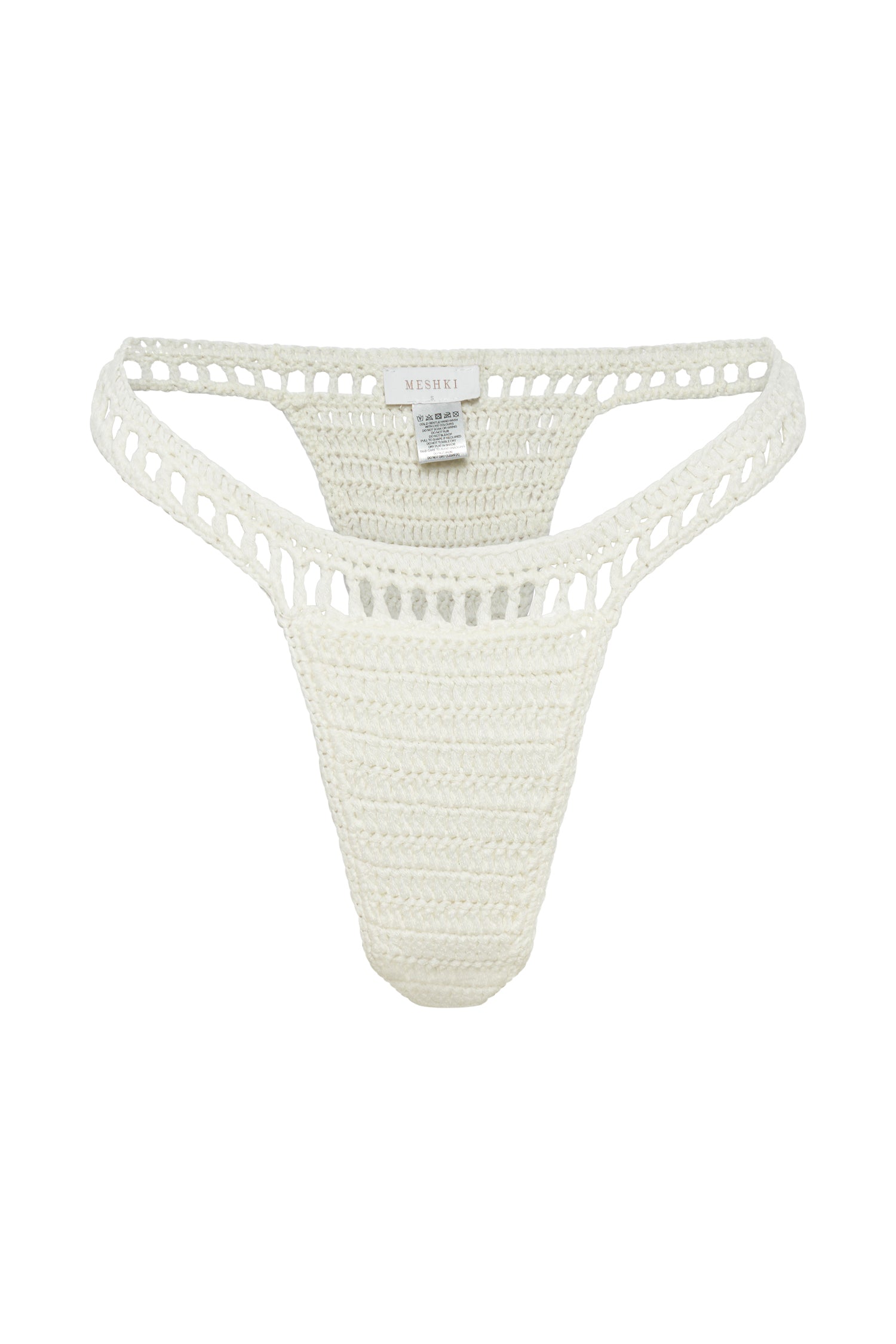 Korina Crochet Bikini Bottom - White