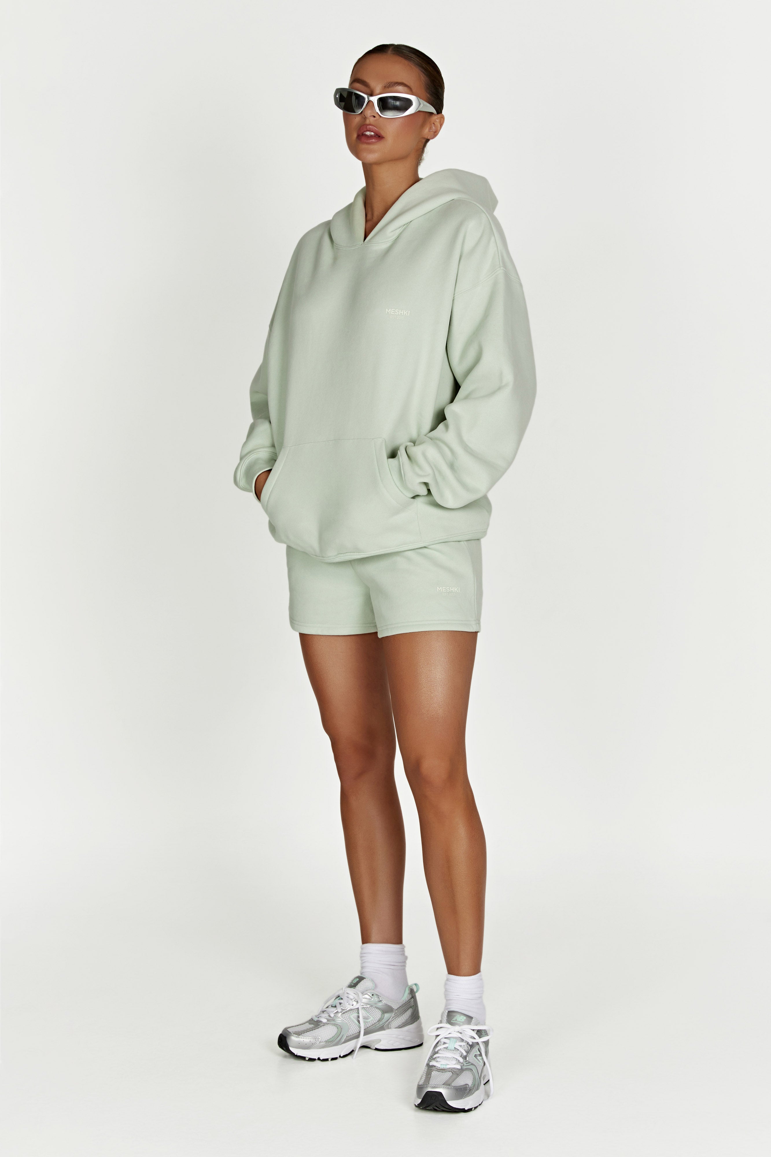 Jude Unisex Jogger Short - Light Sage