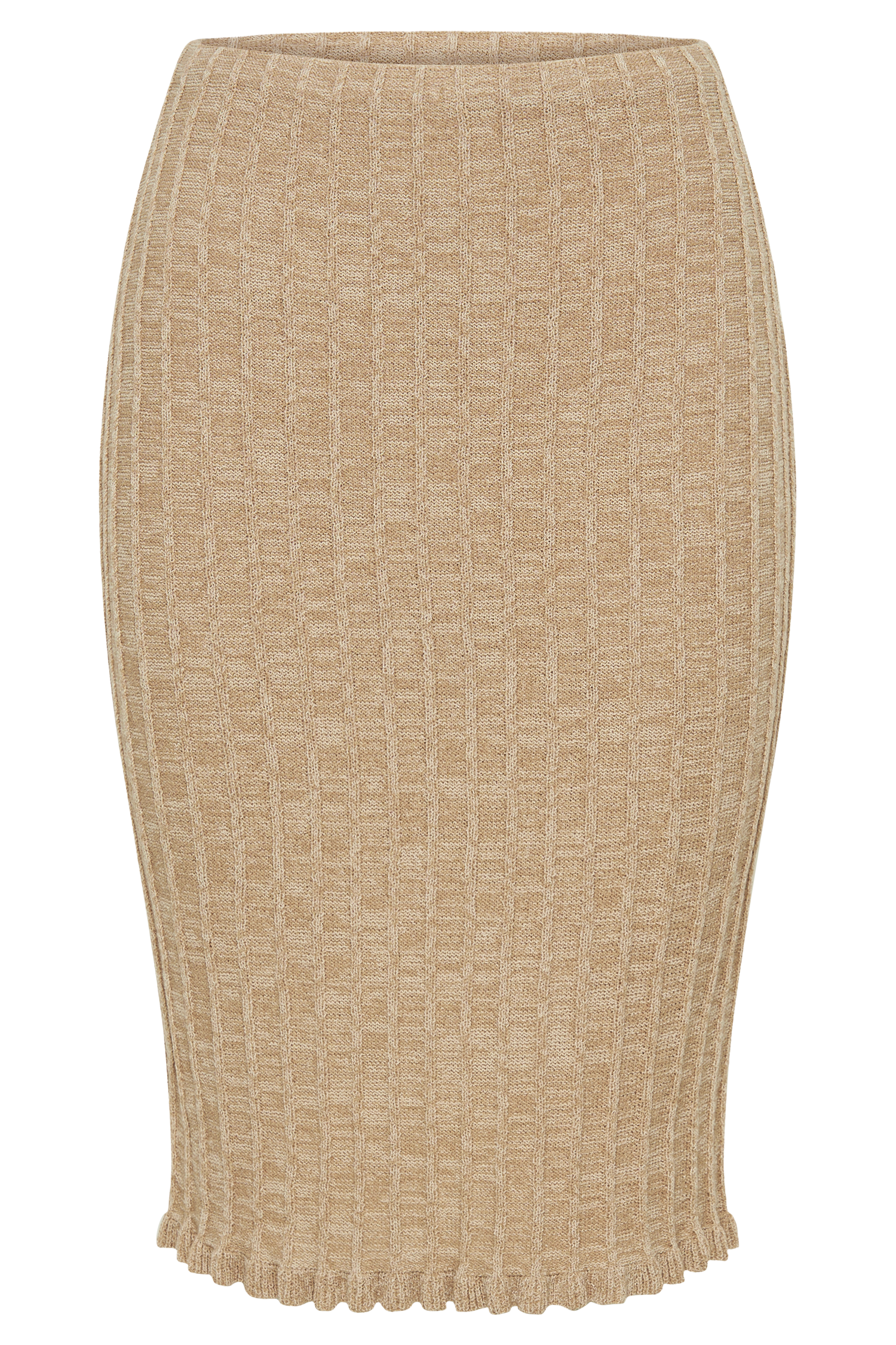 Silvia Knit Midi Skirt - Wheat