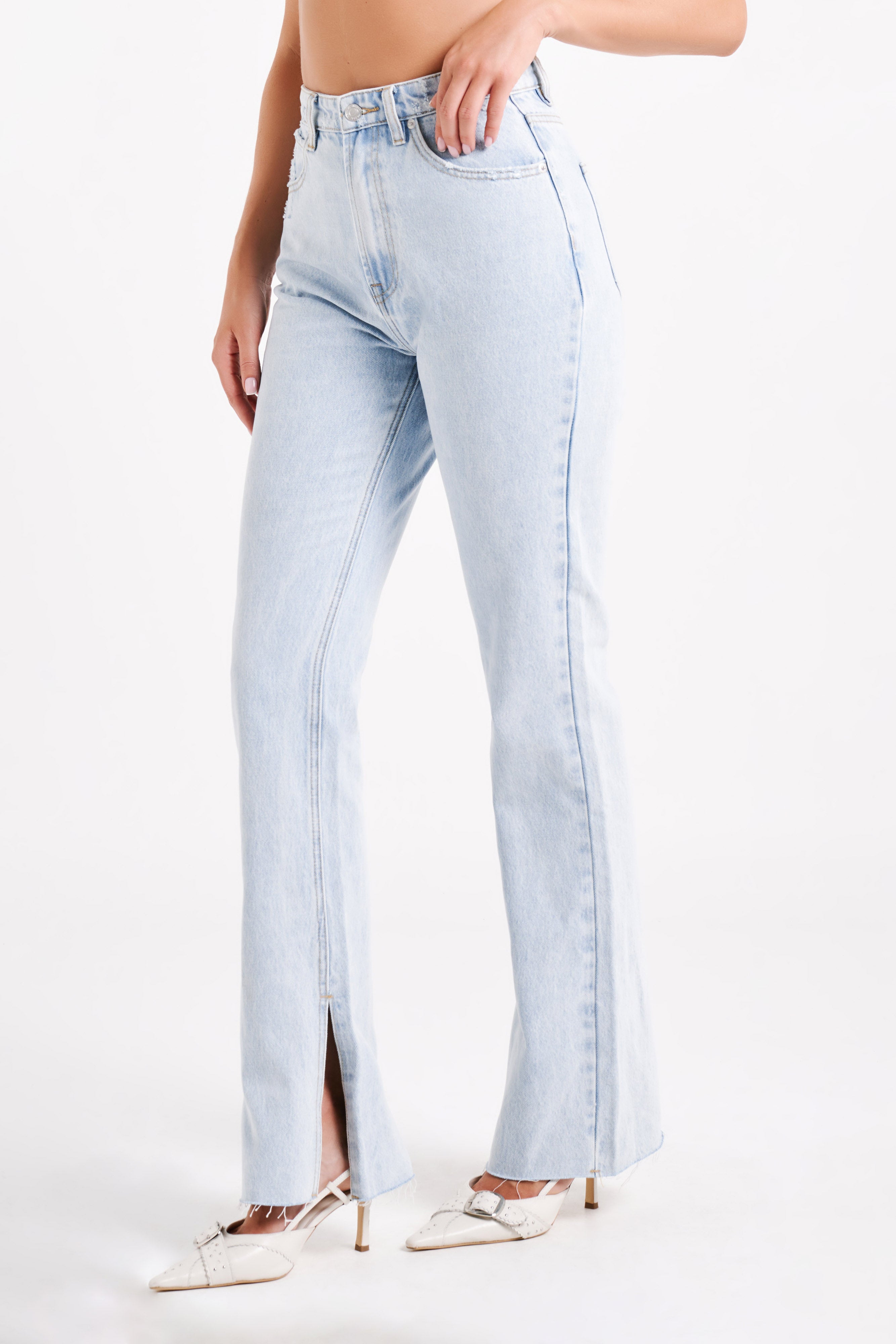 Lauren Straight Leg Jeans - Light Blue