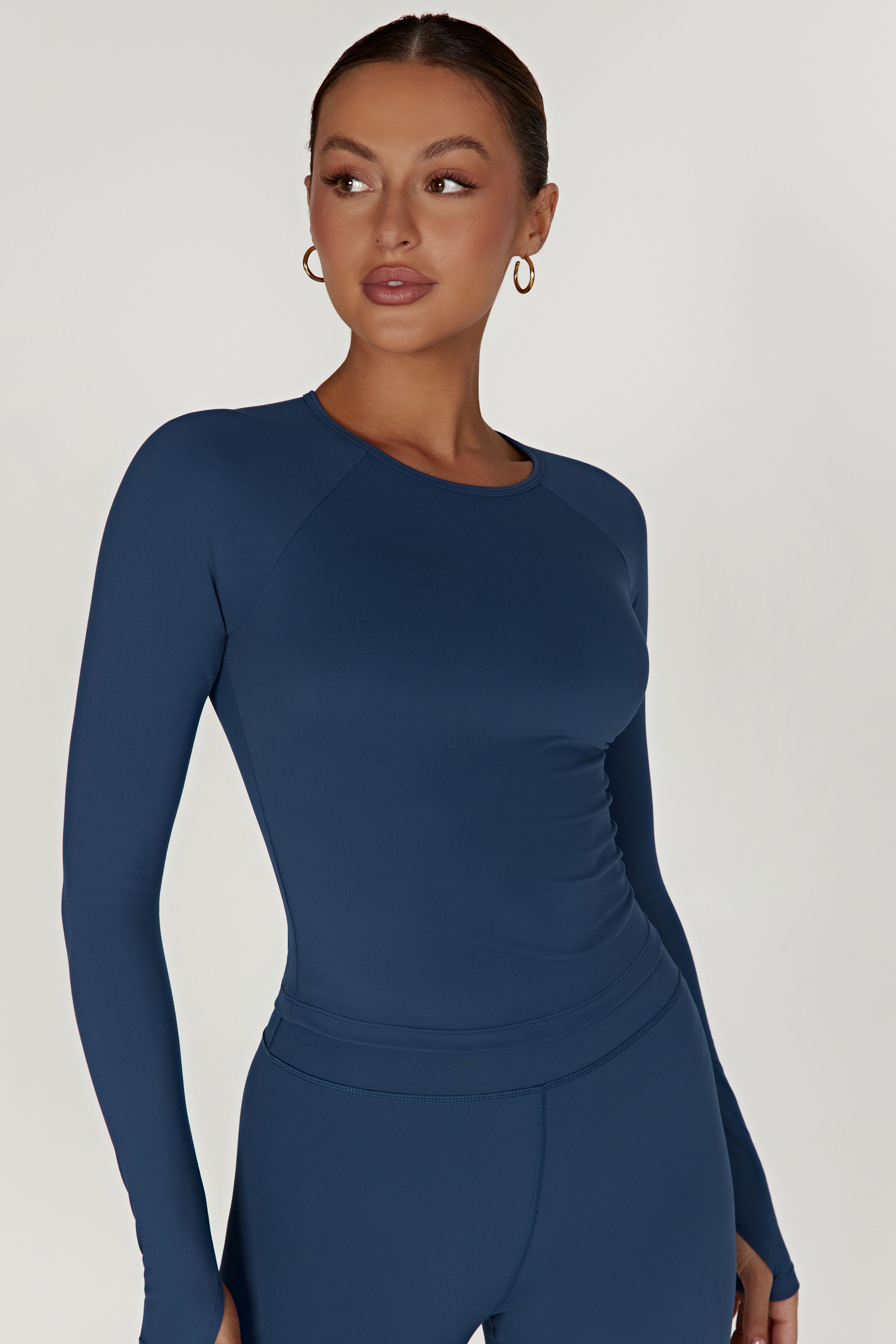 Venus Long Sleeve Top - Navy