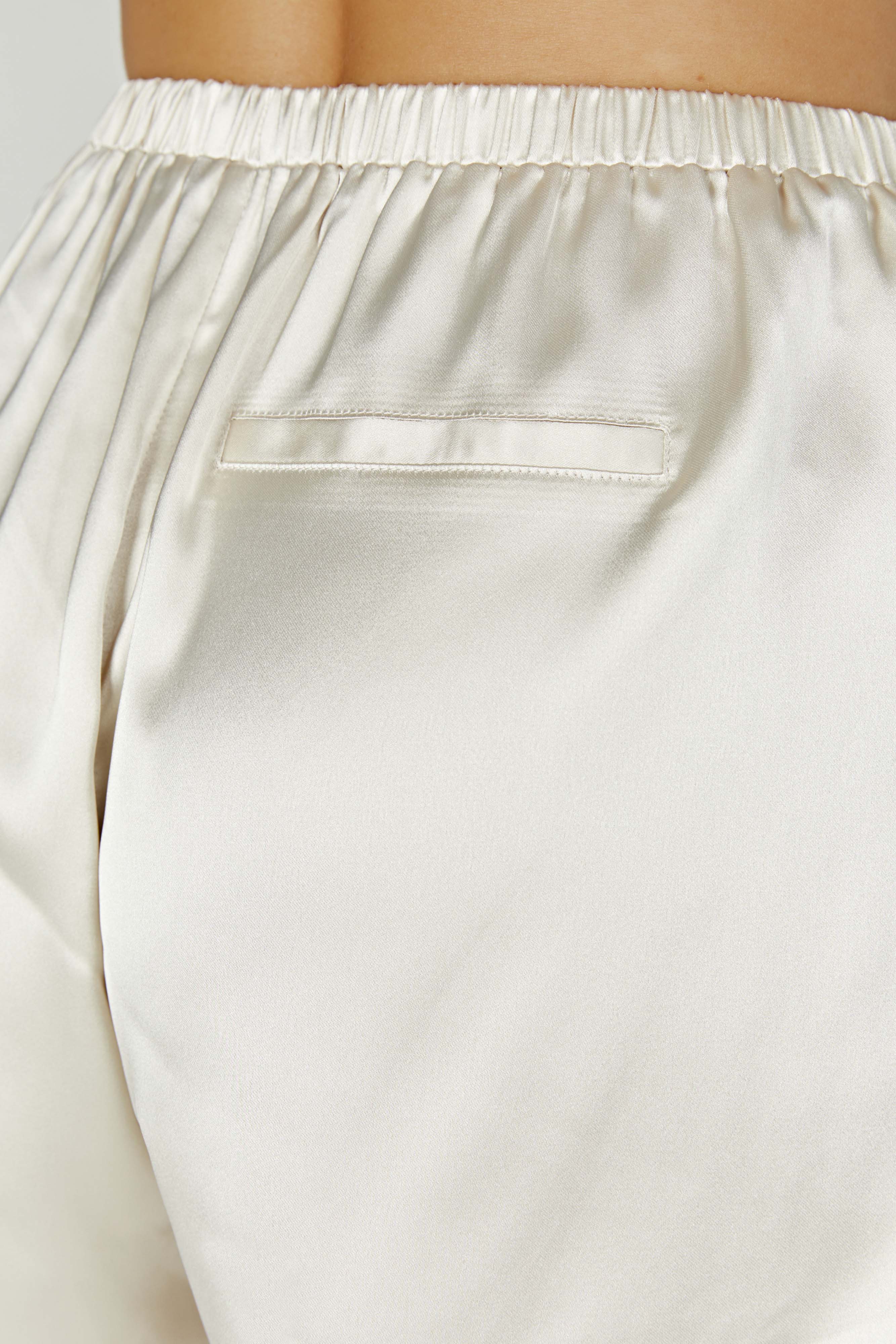 Meera Satin Shorts - Ivory