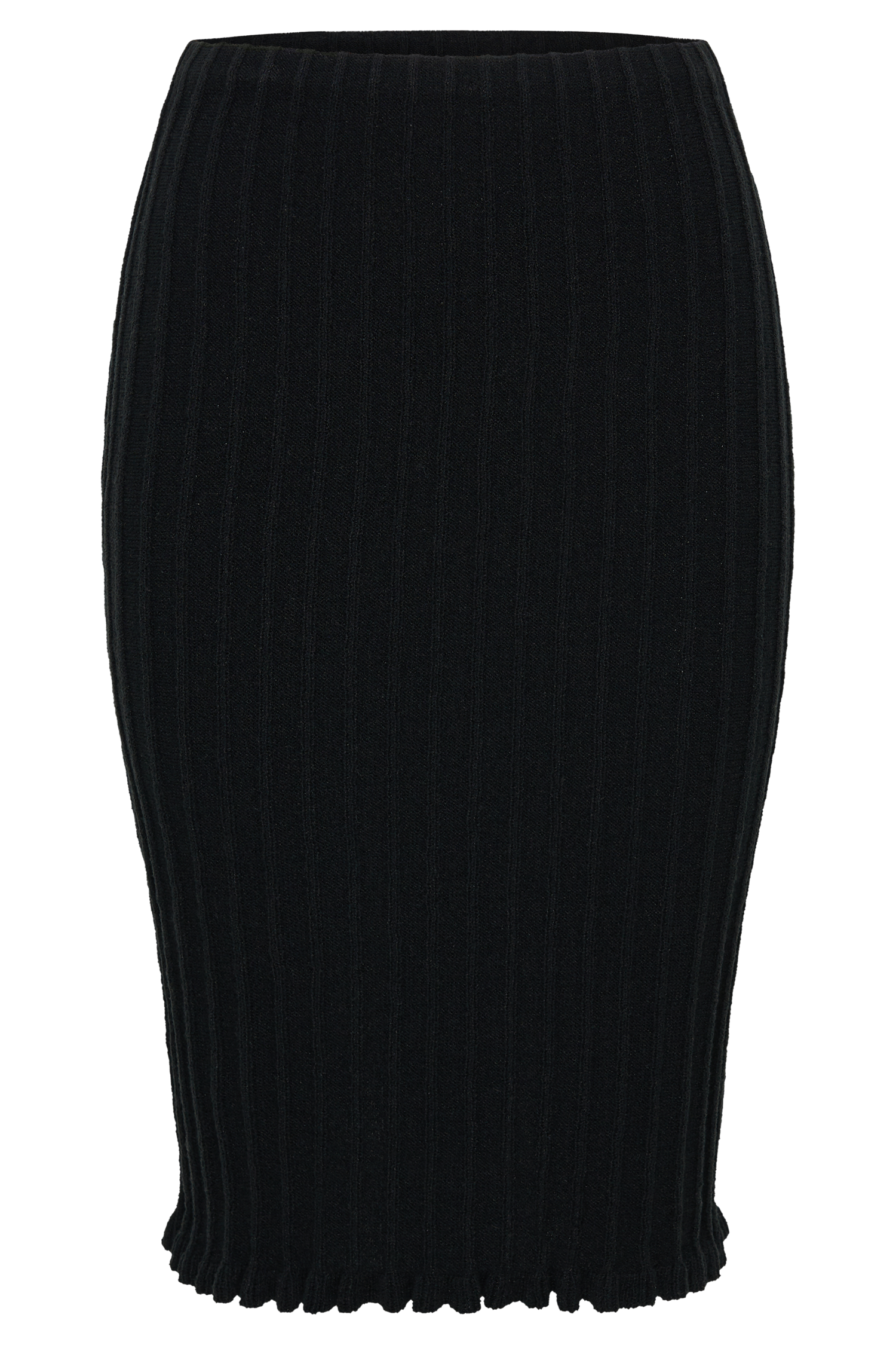 Silvia Knit Midi Skirt - Black