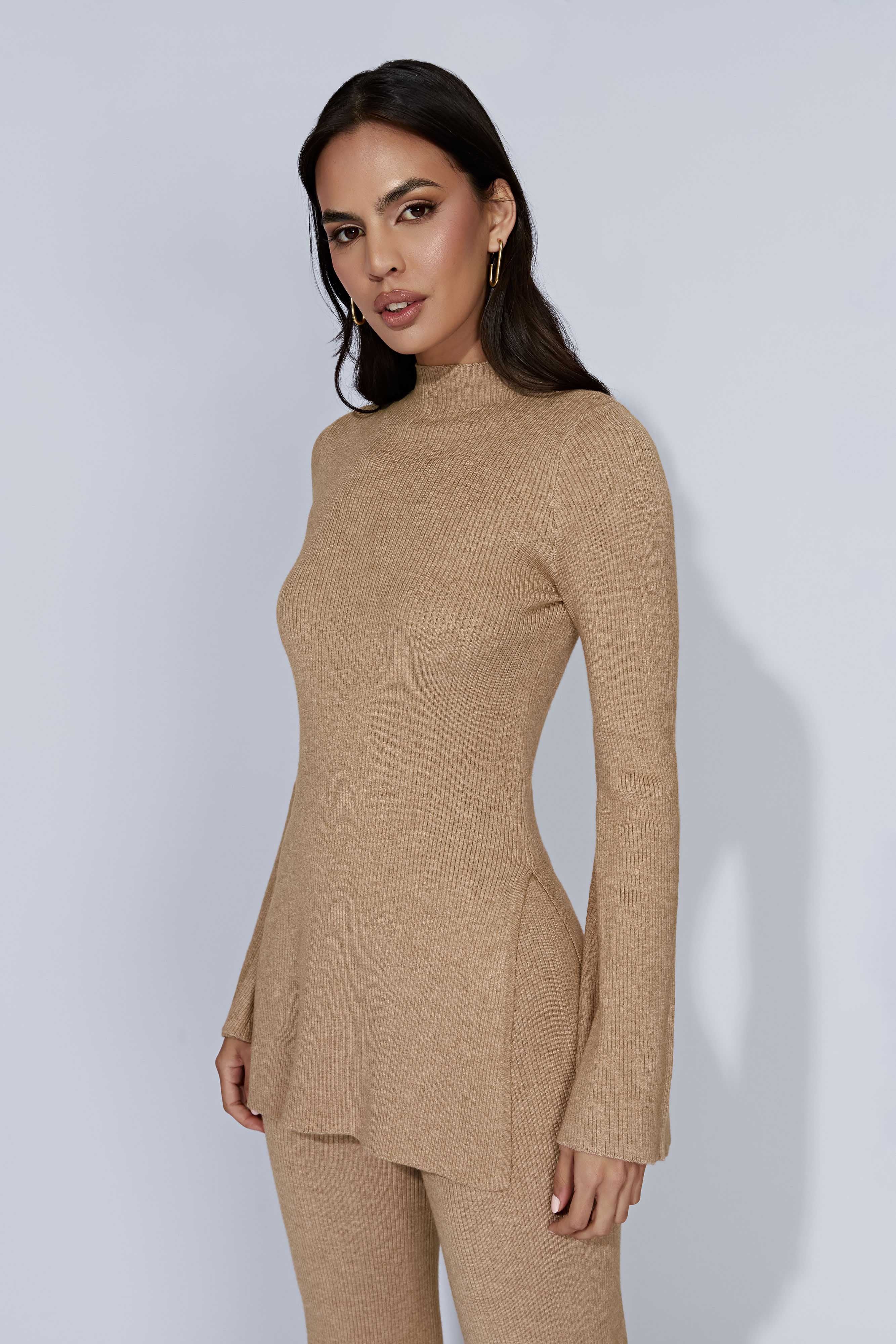 Jovie Oversized Knit Jumper - Taupe
