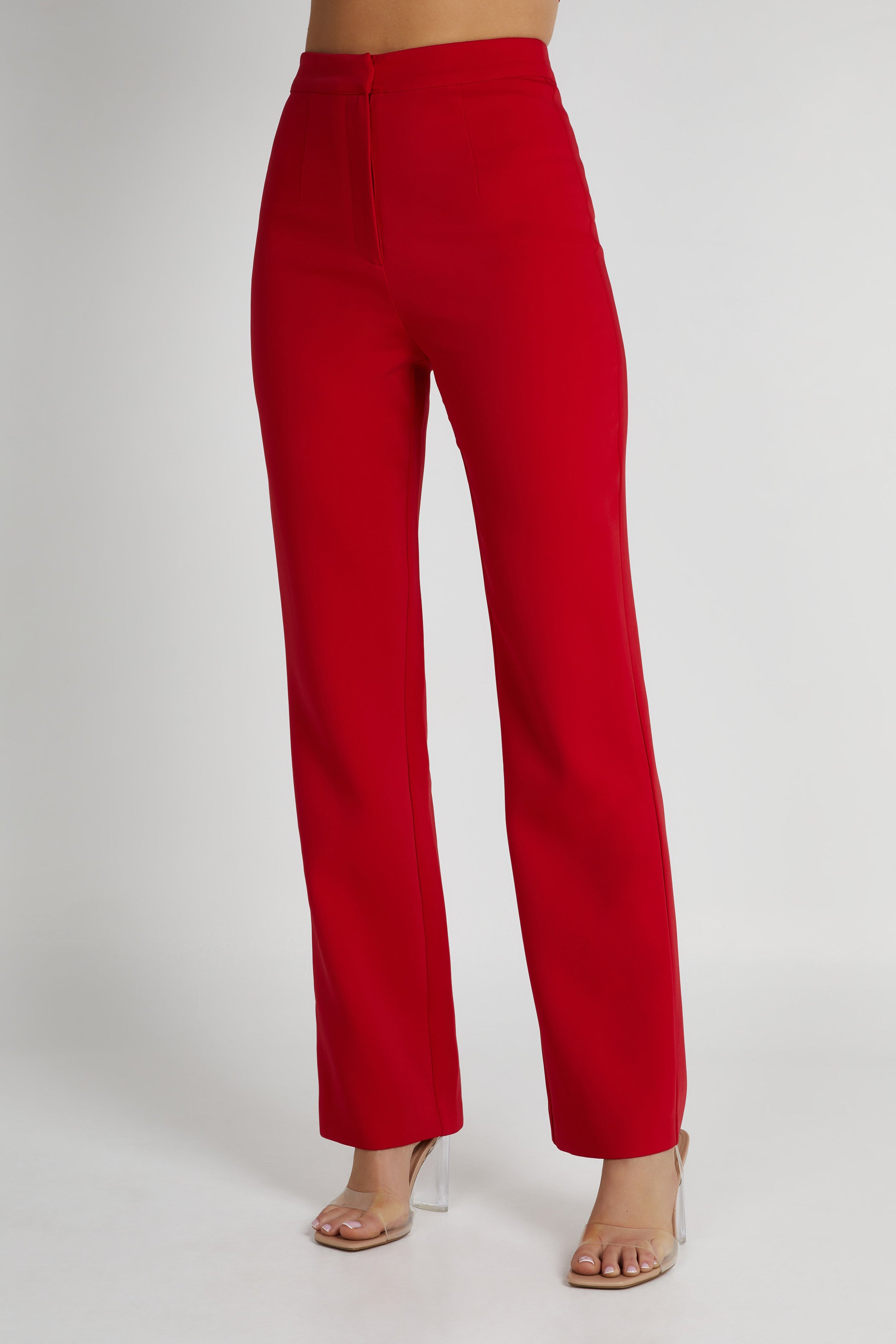 Allanah Straight Leg Pant - Red