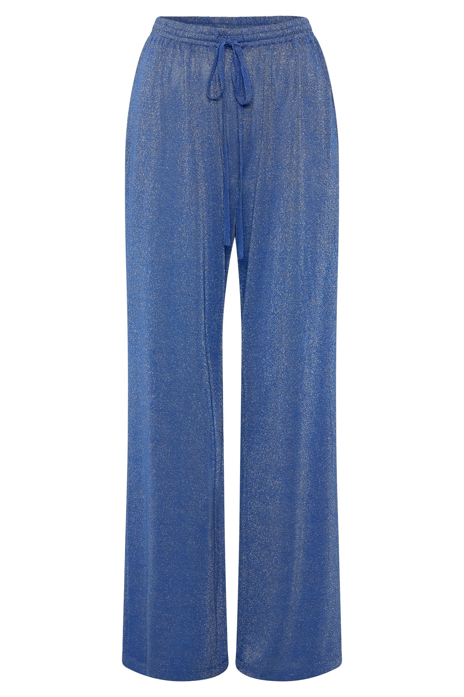 Lucille Shimmer Swim Cover Up Pants - Cobalt Sparkle