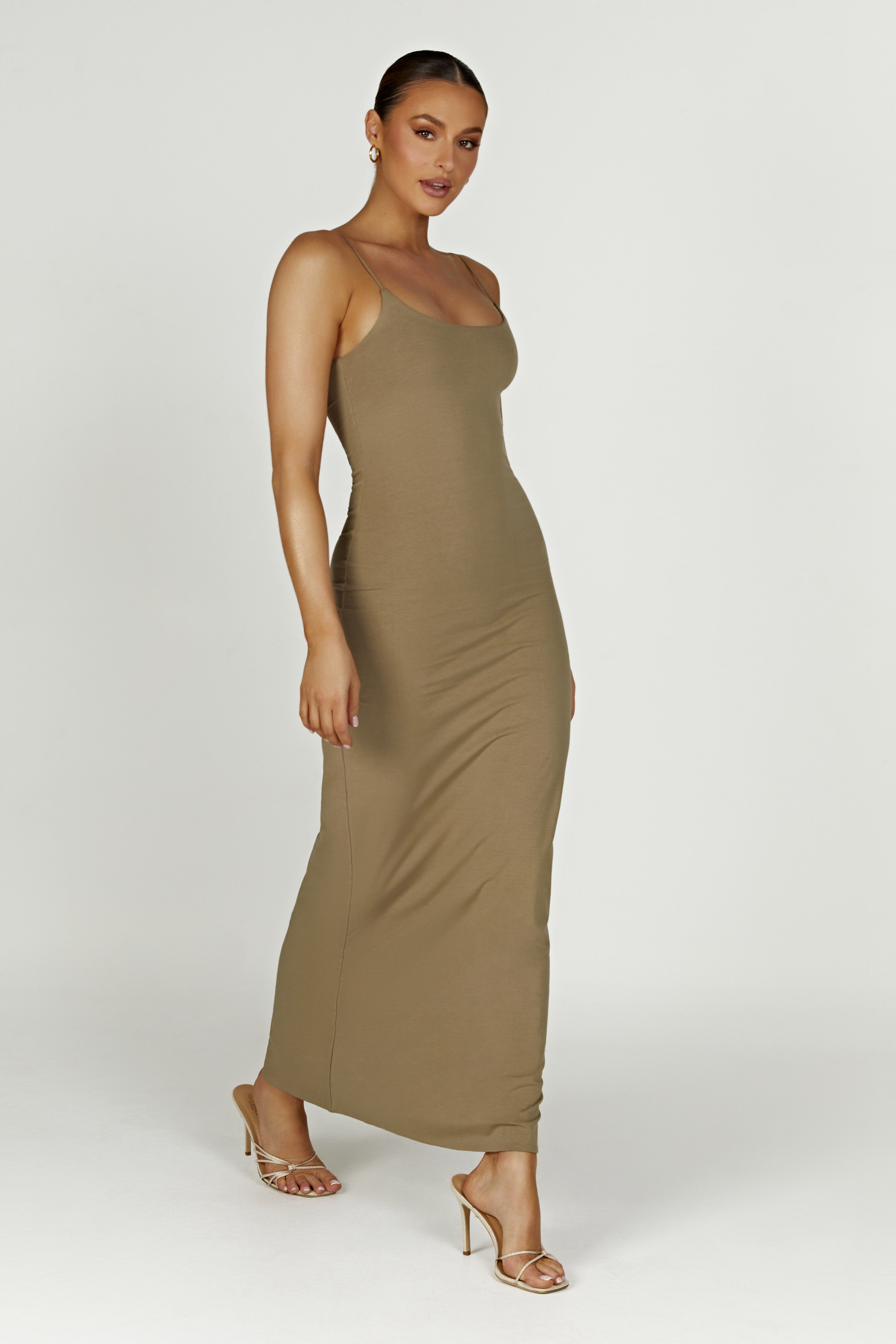 Aylani Cami Maxi Dress - Olive