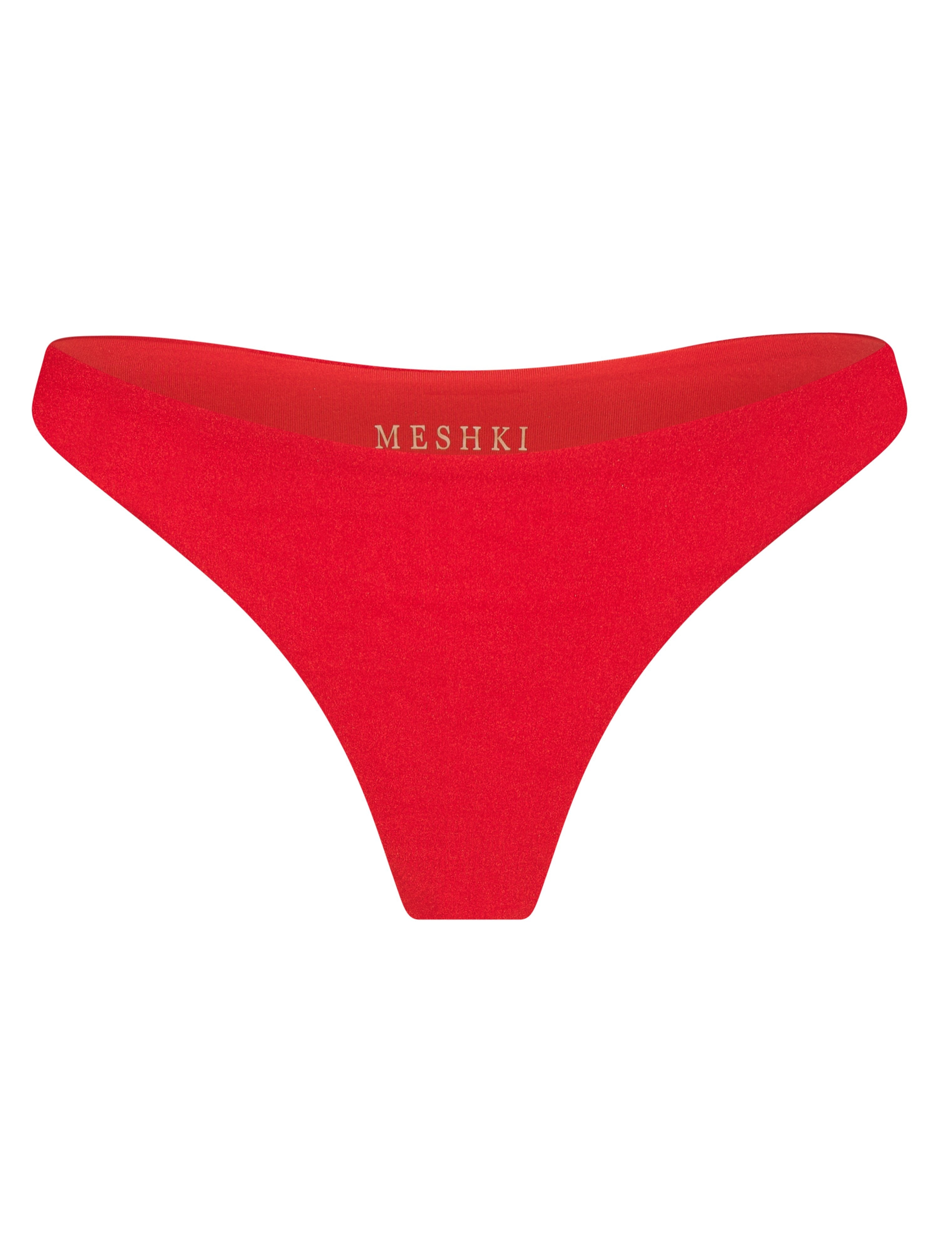 Ivanna Thong Bikini Bottoms - Red