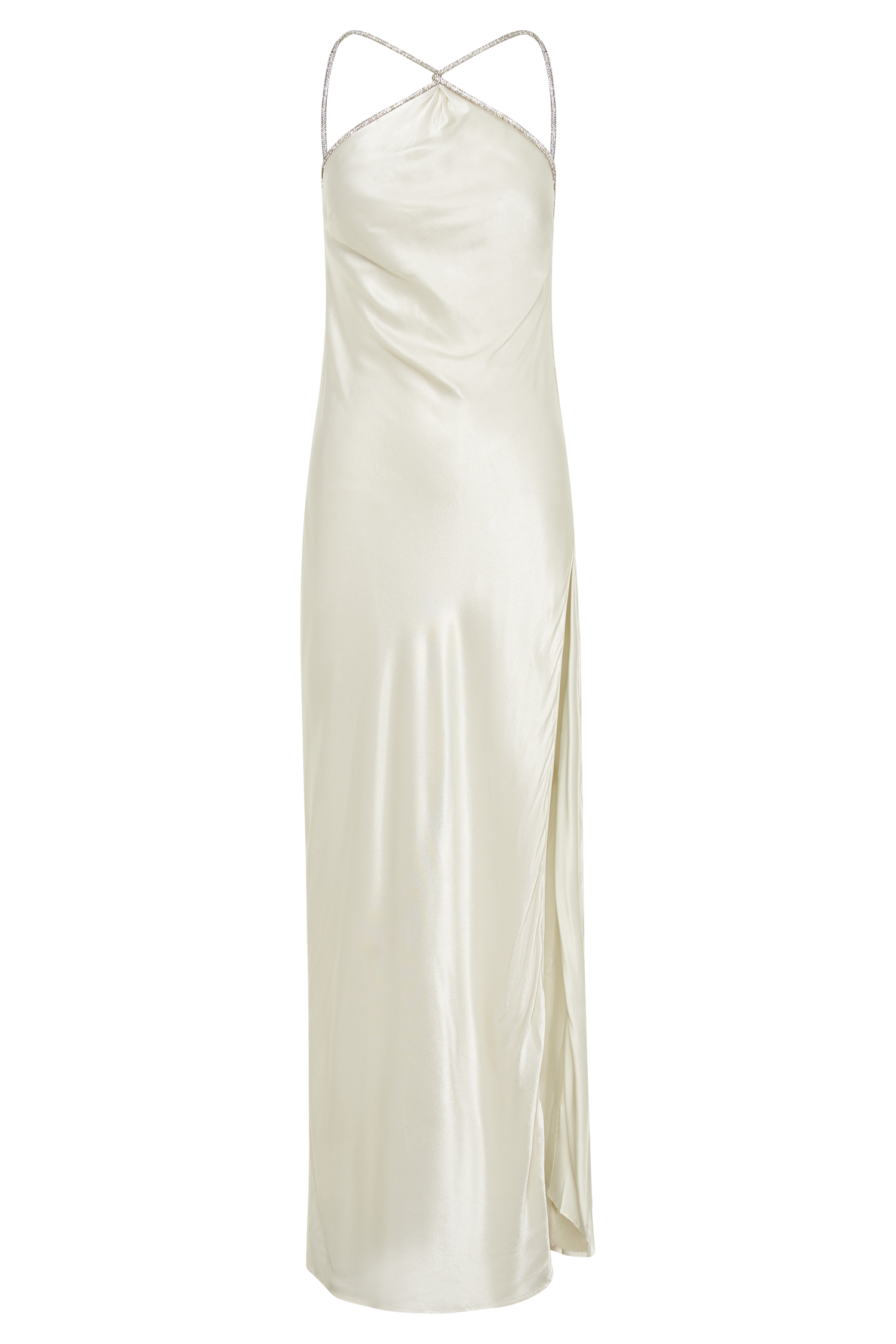 Louise Diamante Rope Maxi Dress - Ivory