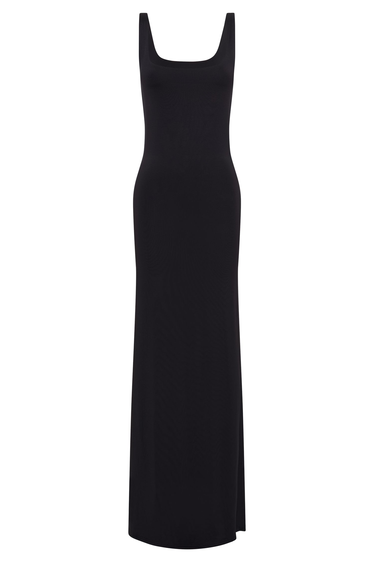 Aubree Fishtail Maxi Dress - Black