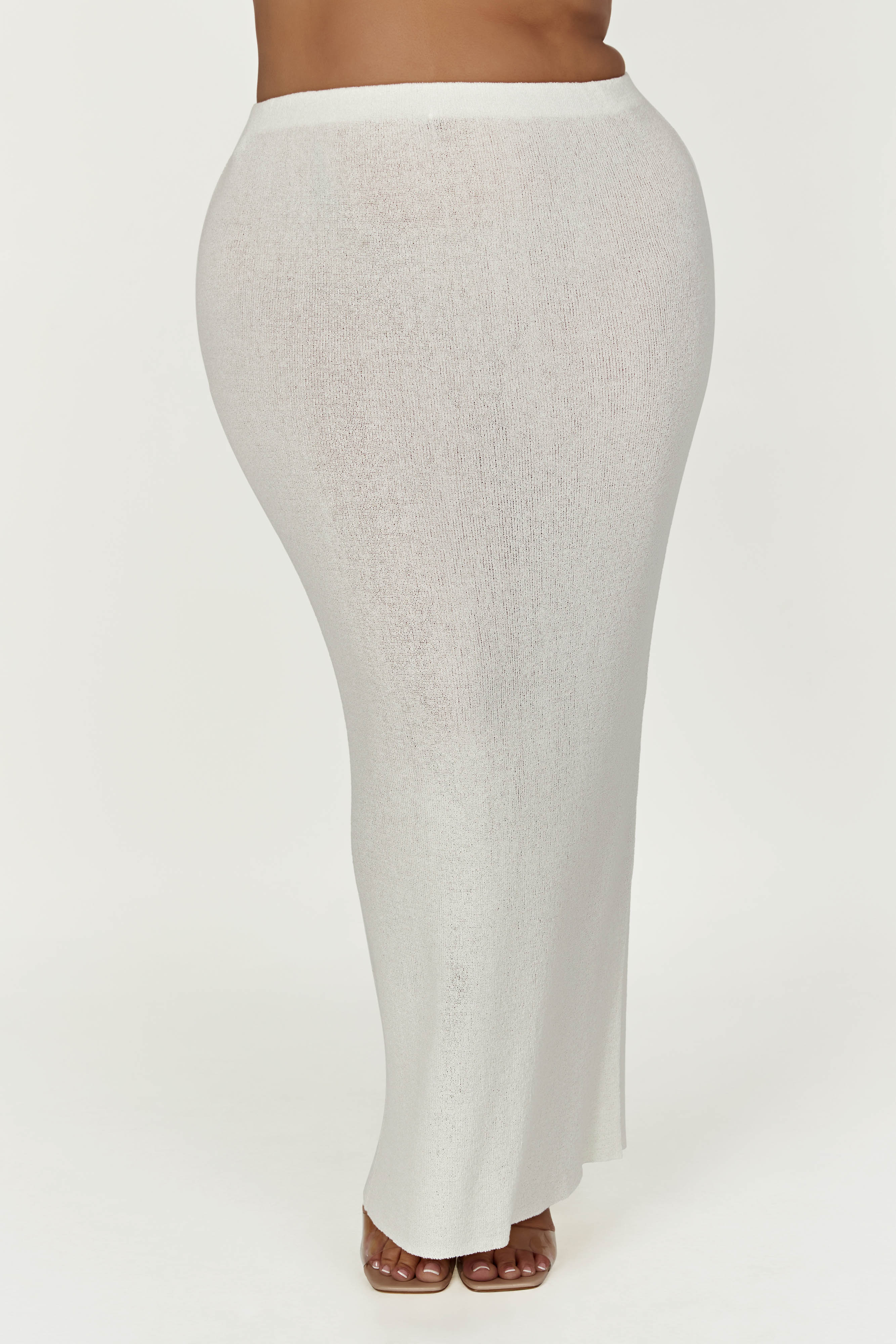 Maribelle Knit Maxi Skirt - White