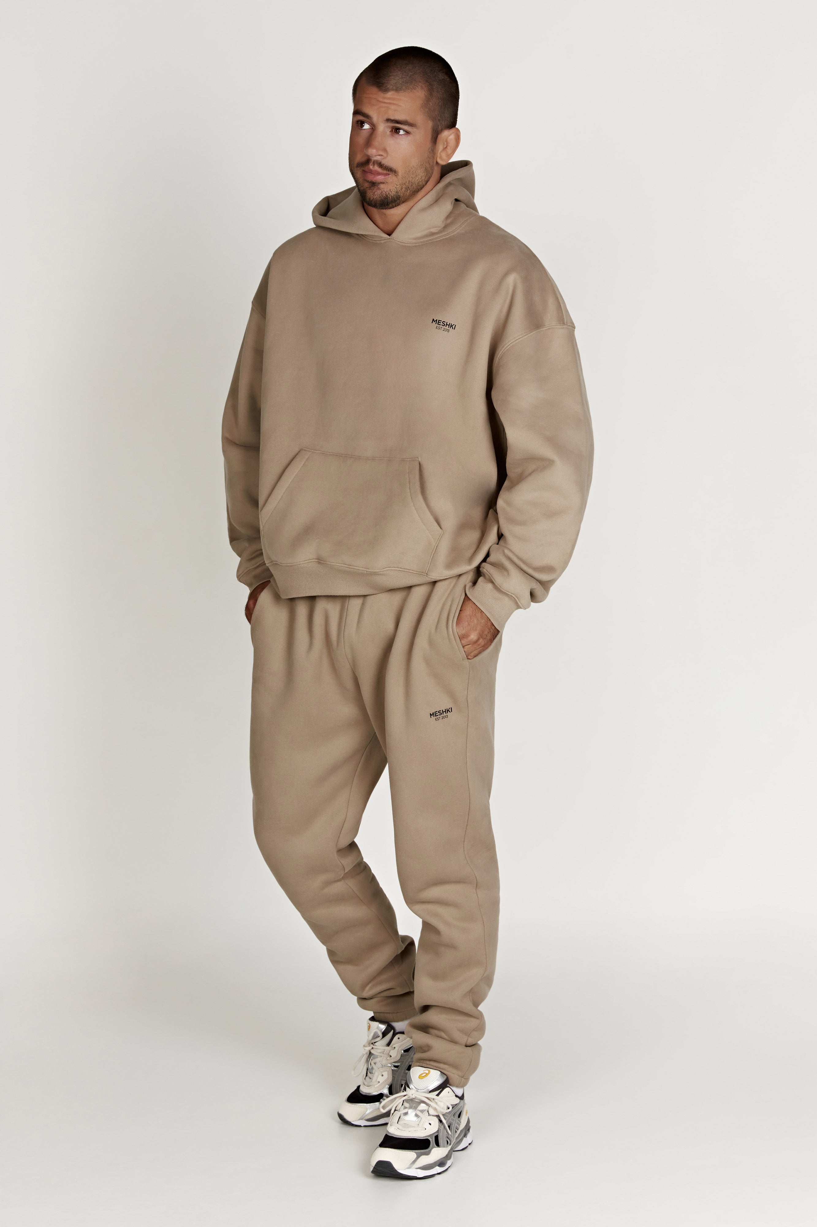 Bernie Oversized Unisex Hoodie - Cement