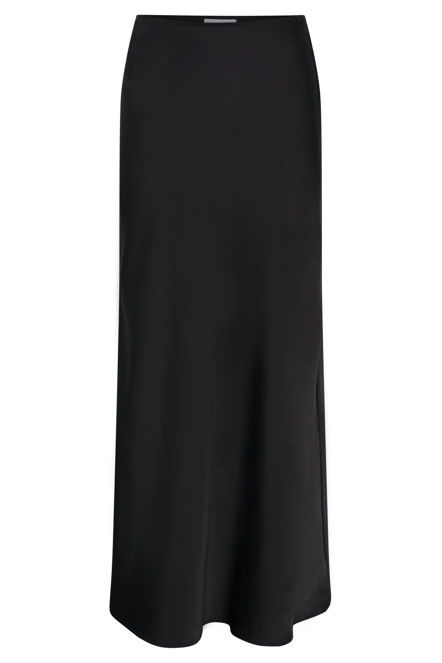 Missy Maxi Satin Skirt - Black