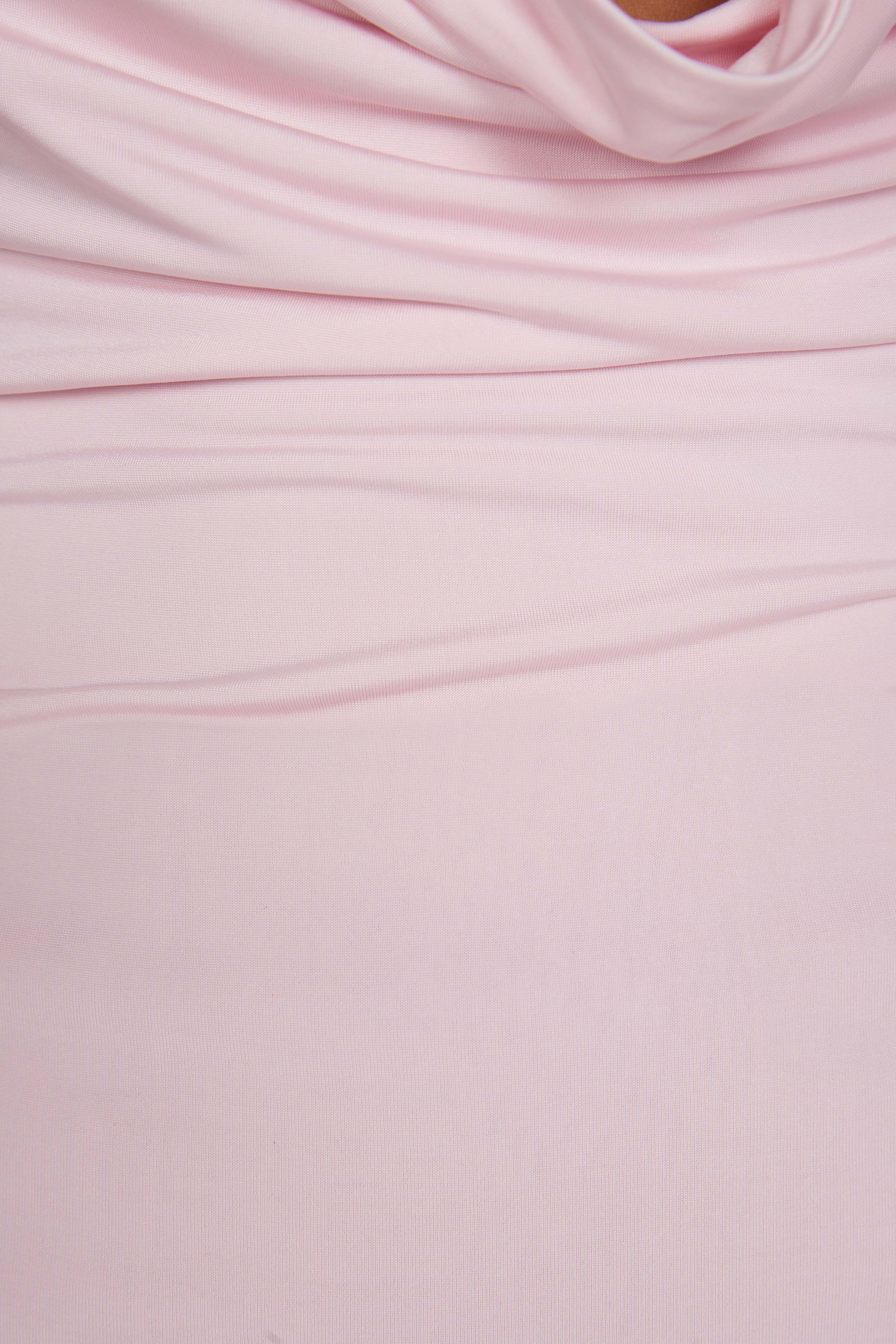 Deanna Slinky Longline Top - Candy Pink