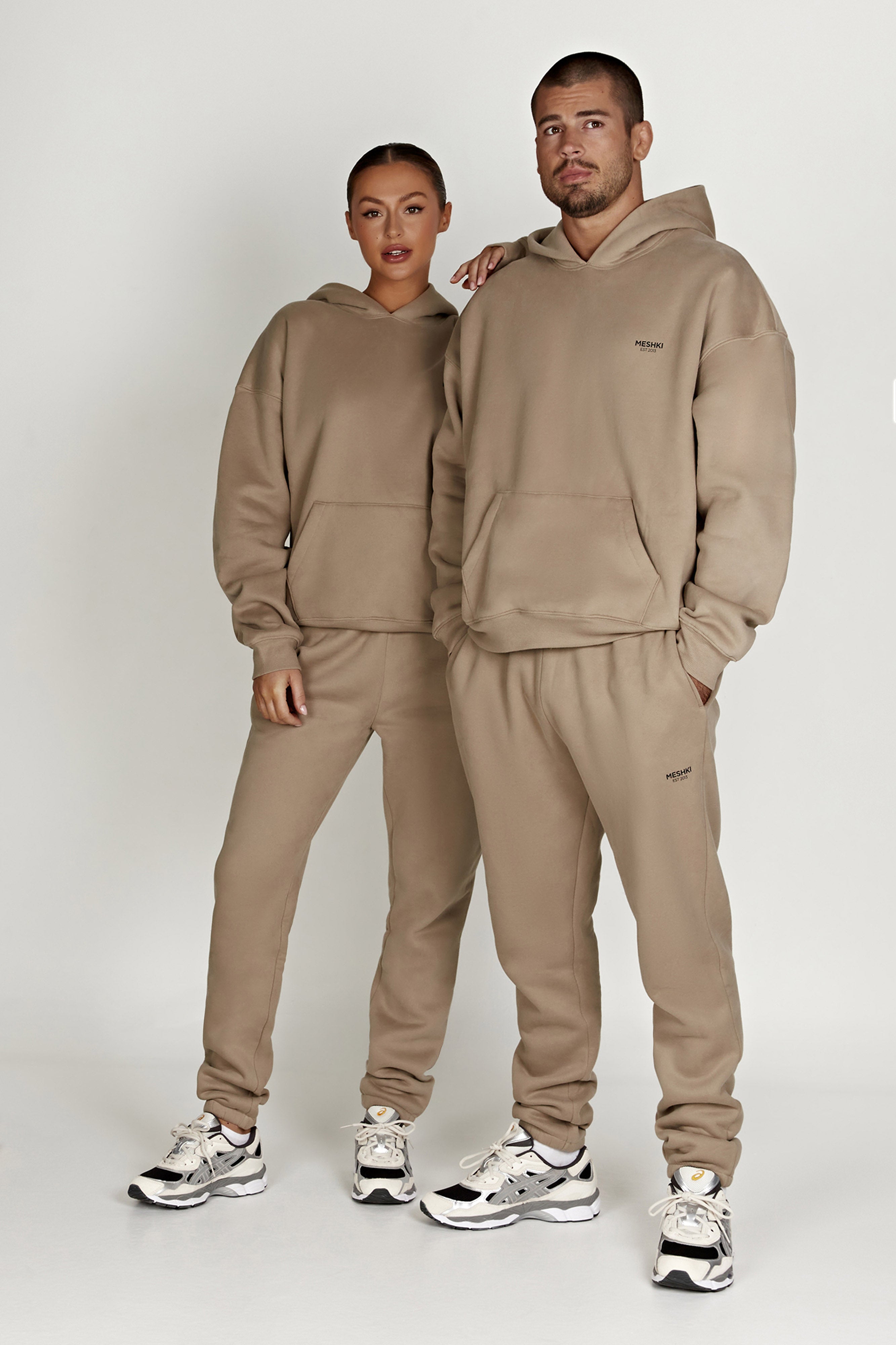 Bernie Oversized Unisex Hoodie - Cement