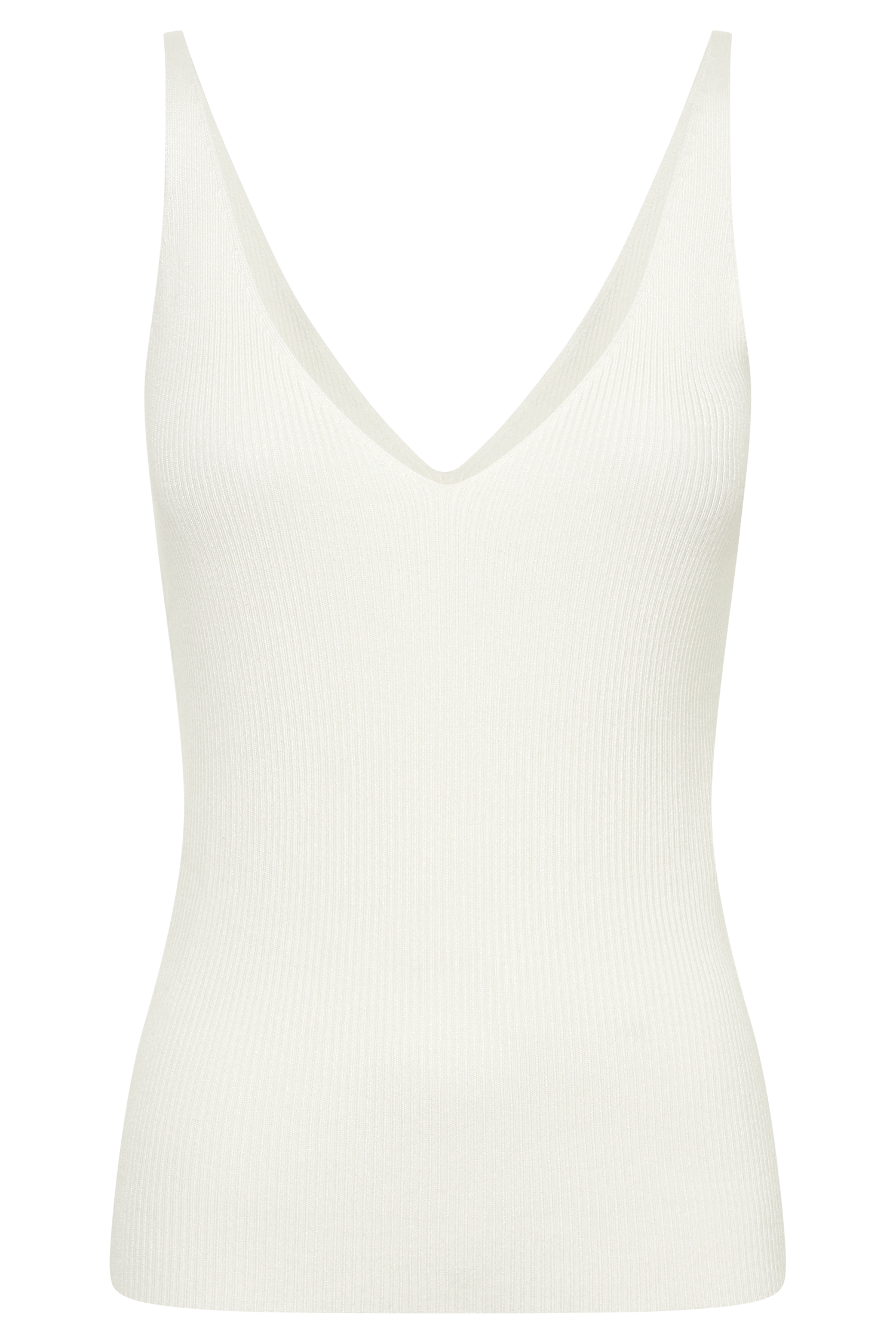 Alicia Sleeveless Knit Top - White