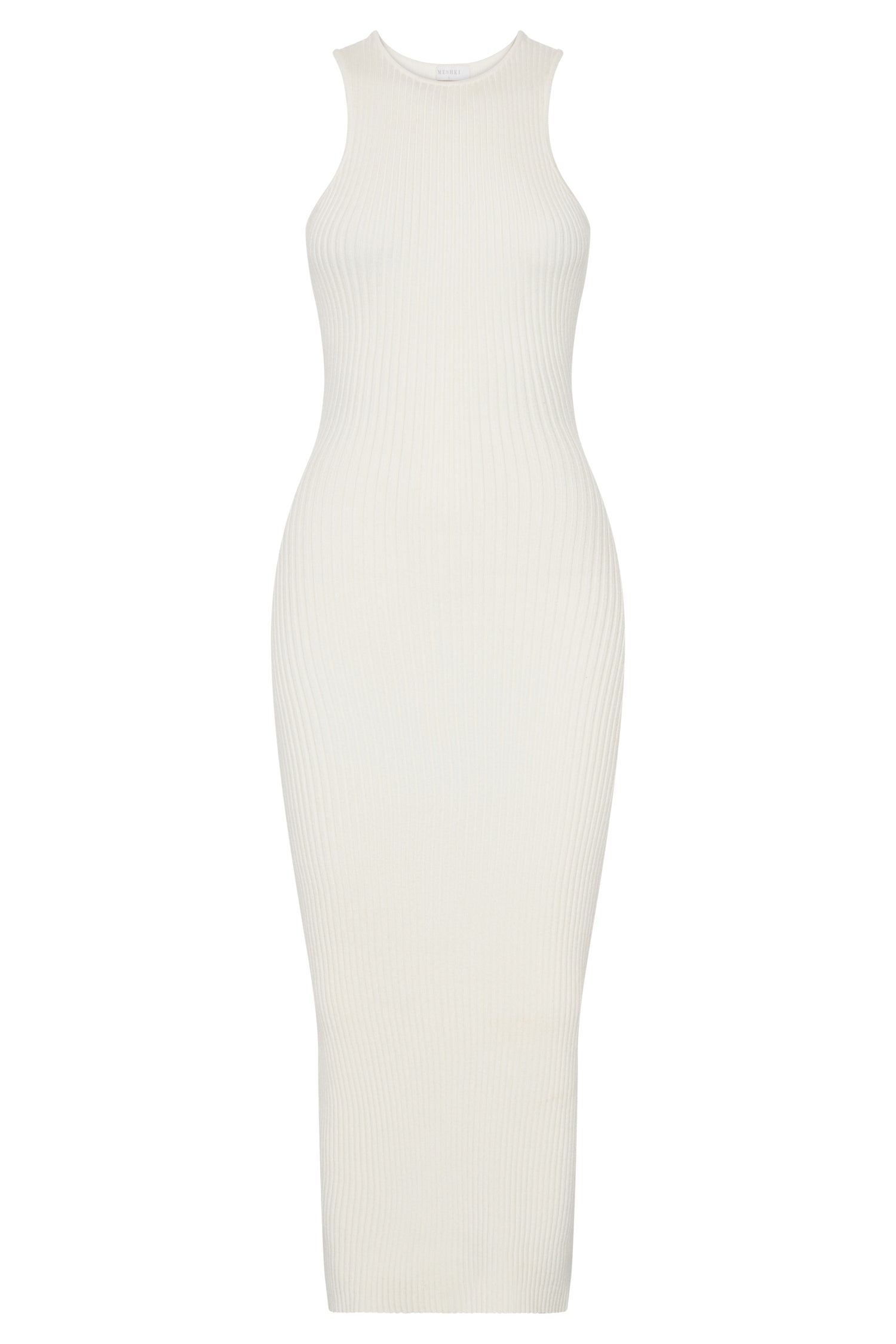 Sienna Knit Midi Dress - White