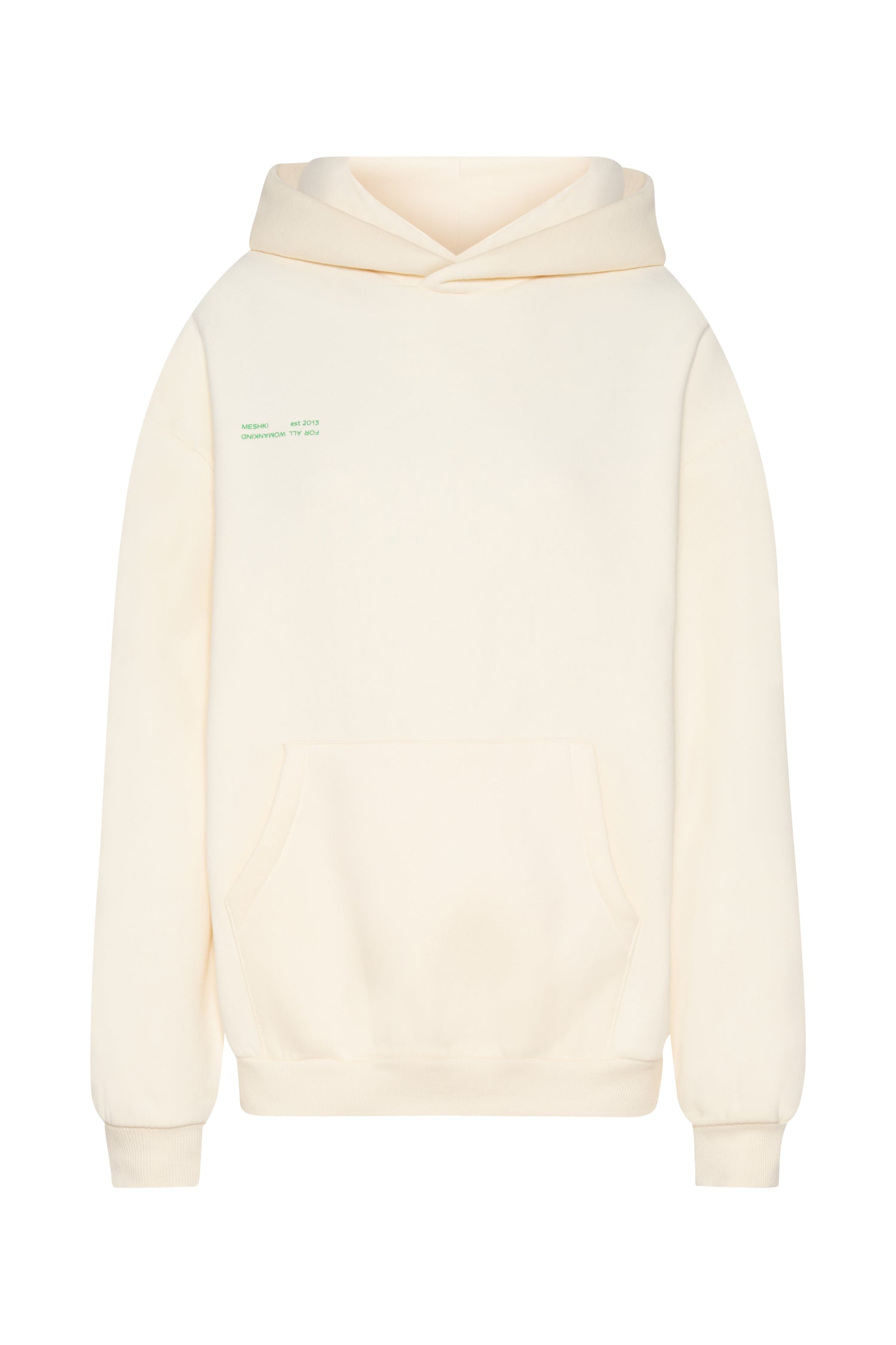 Bree Oversized Fleeceback Hoodie - Marshmallow
