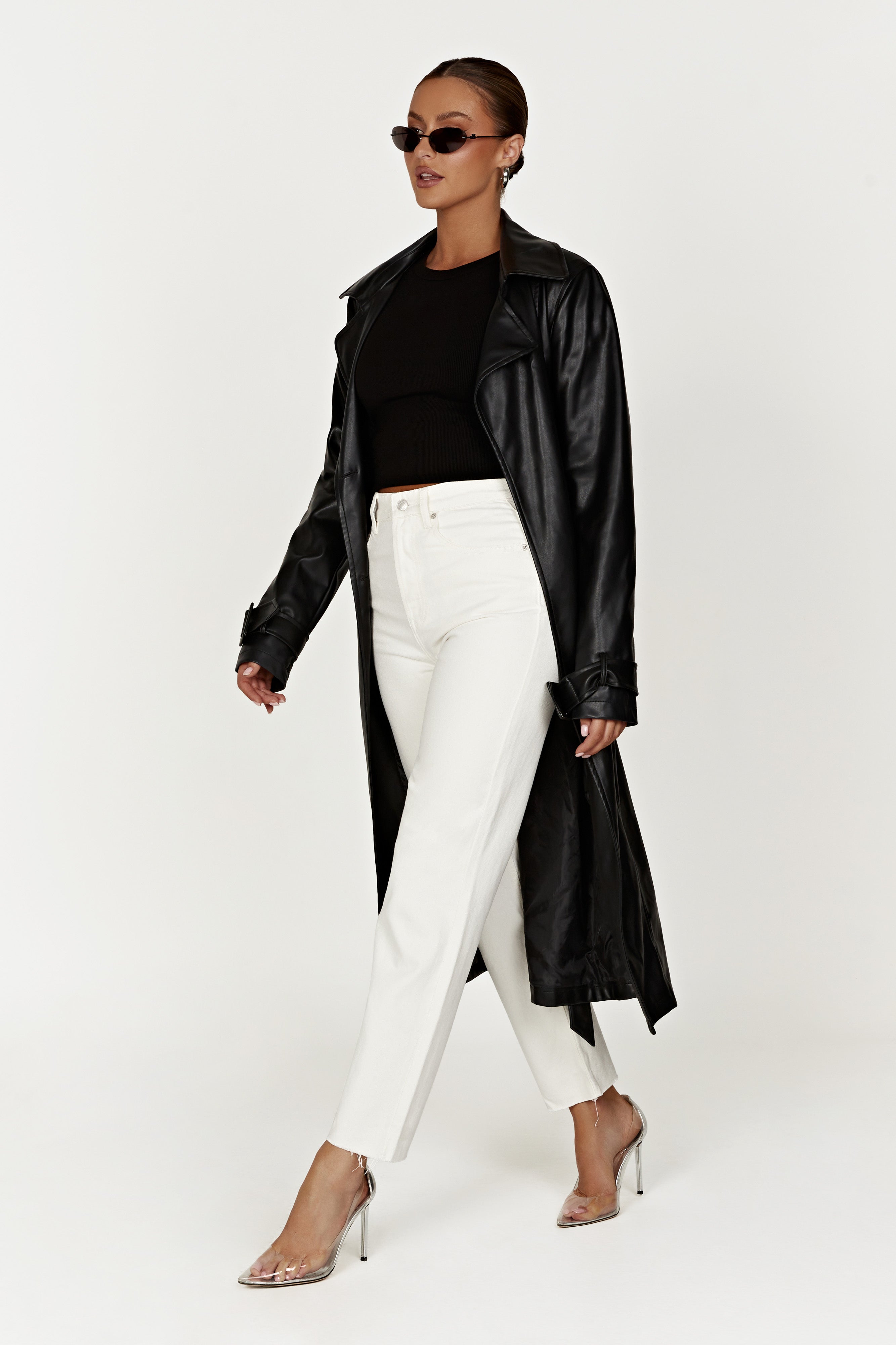 Zanna Ribbed Tank Top - Black