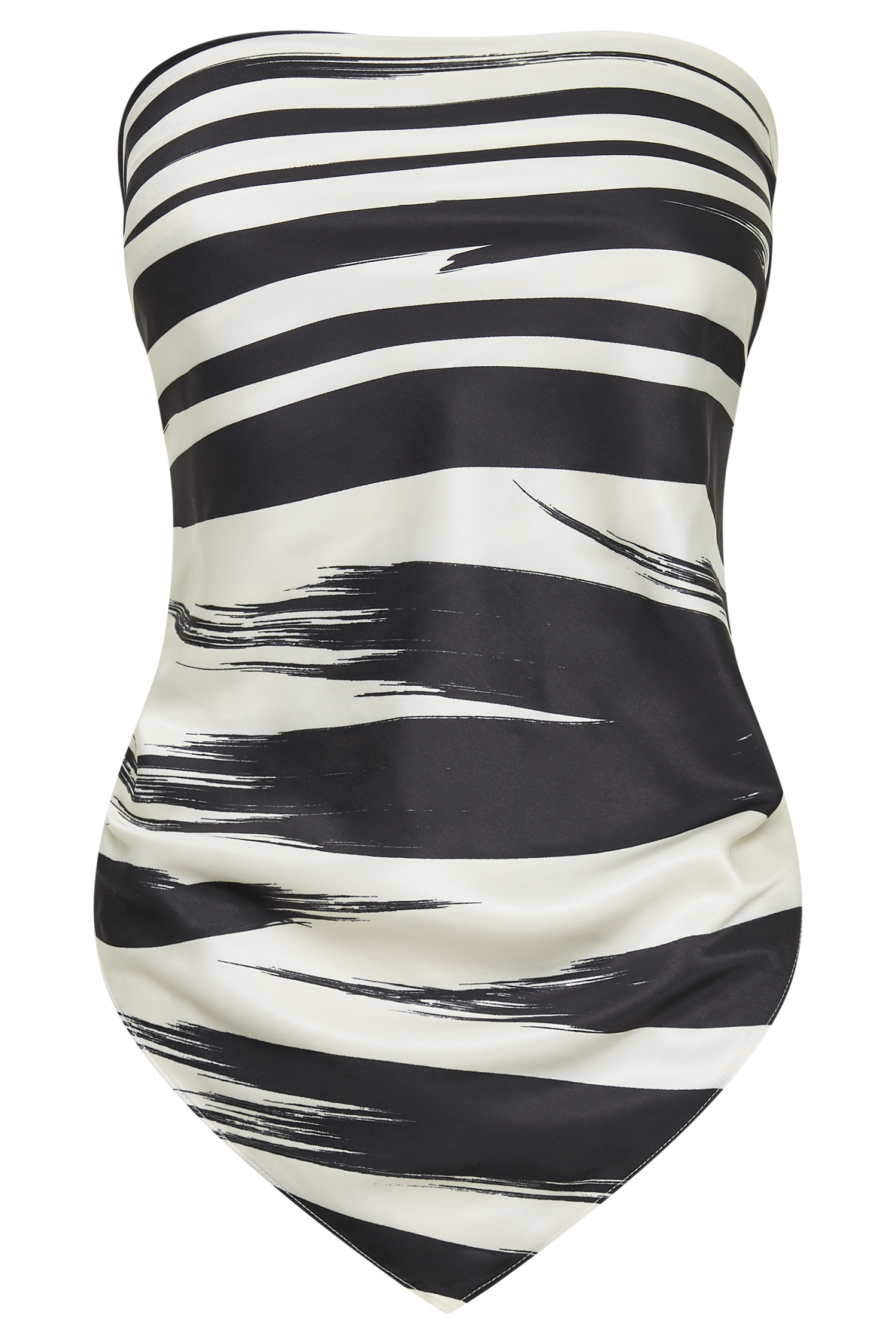 Laina Printed Scarf Top - Abstract Print