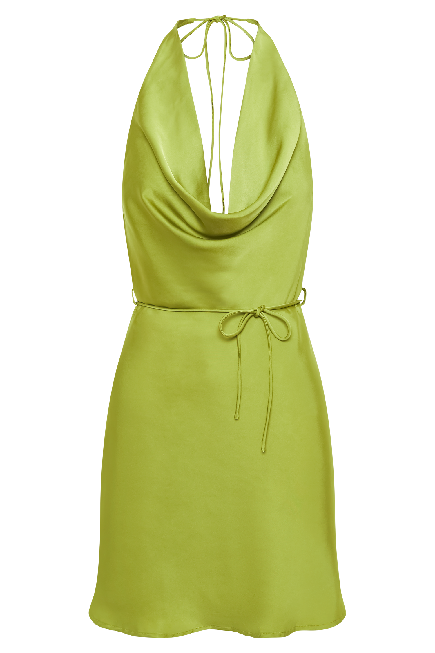 Lorena Halter Mini Dress - Parakeet Green