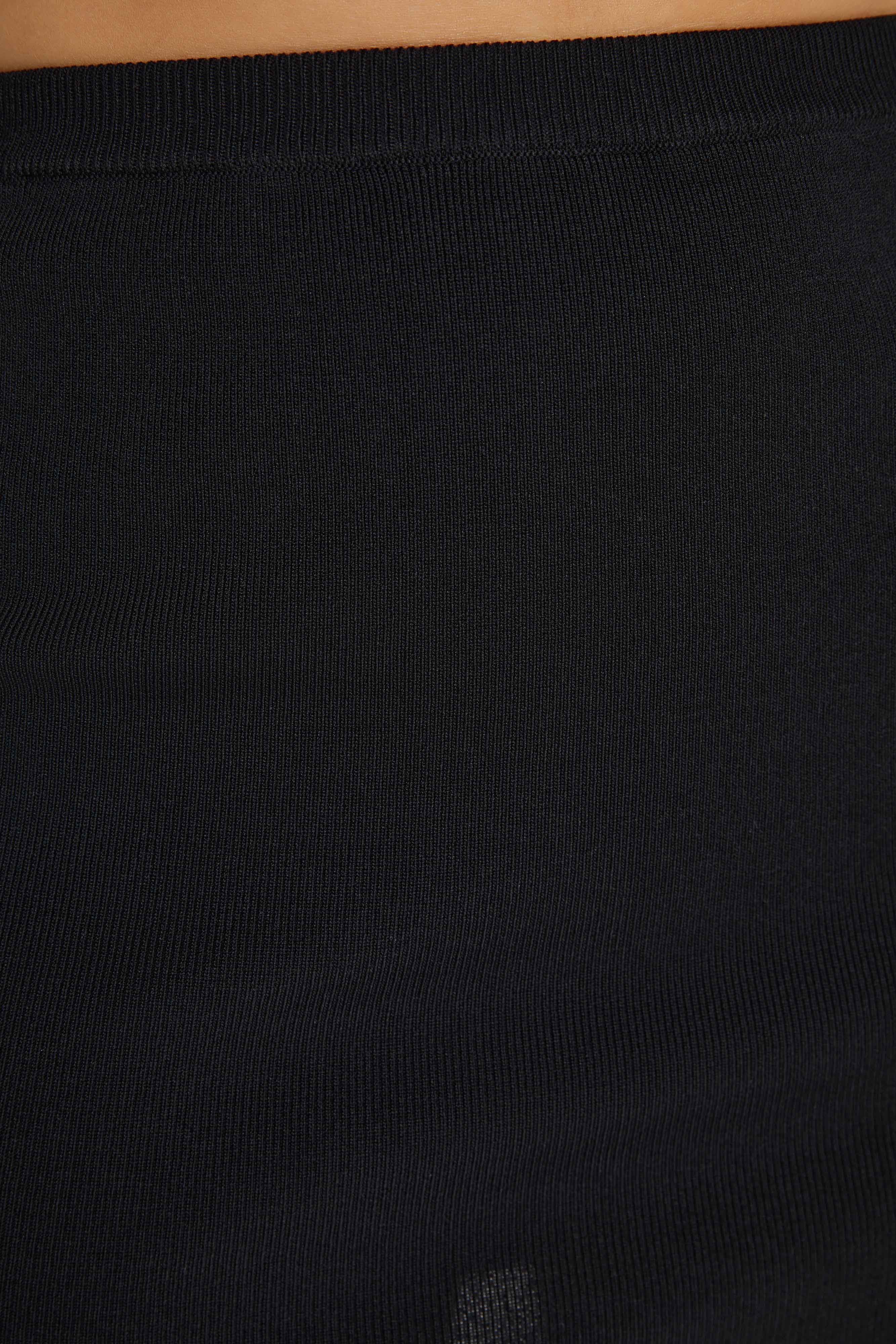 Carol Knit Mini Skirt - Black