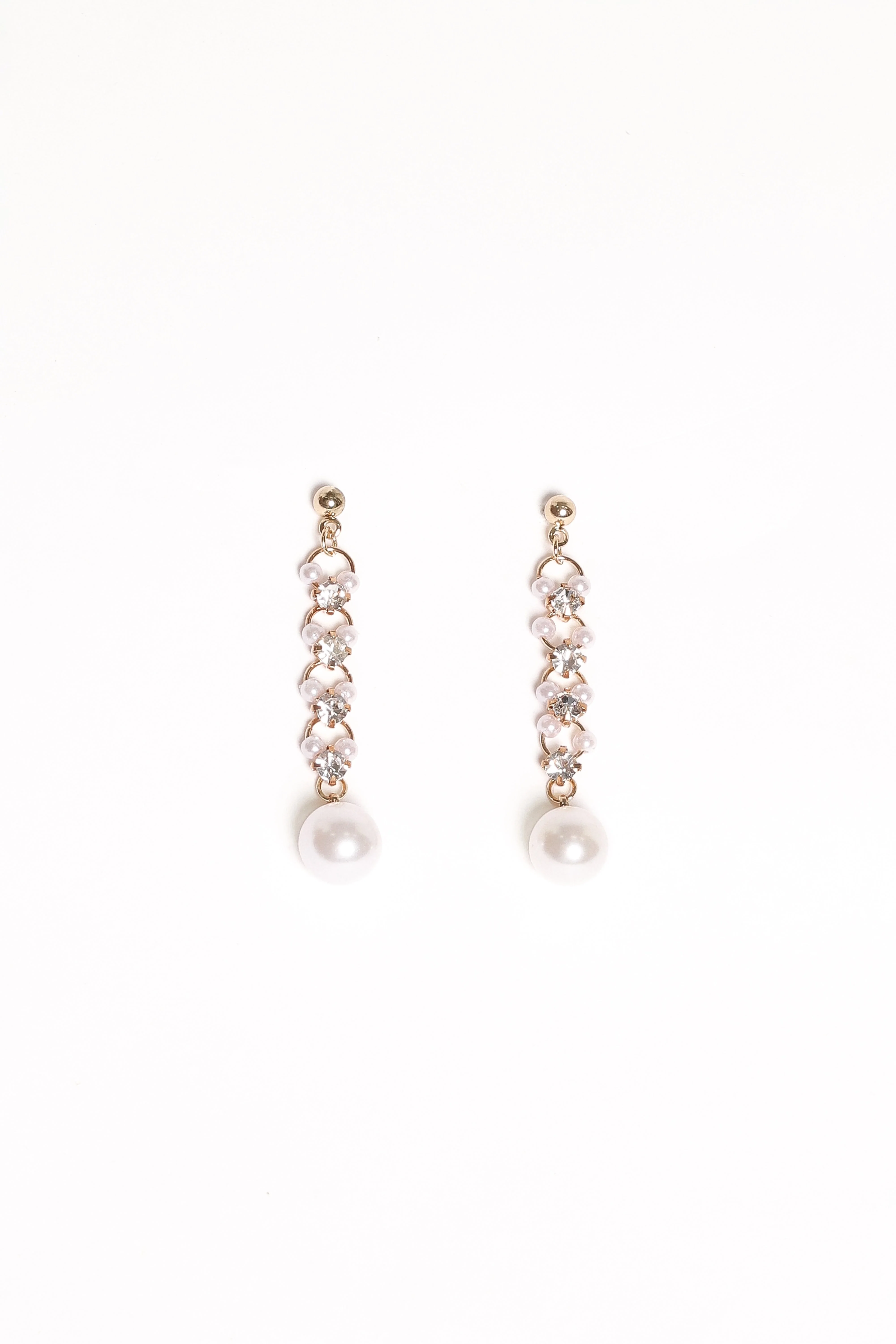Lane Earrings - Gold/Pearl