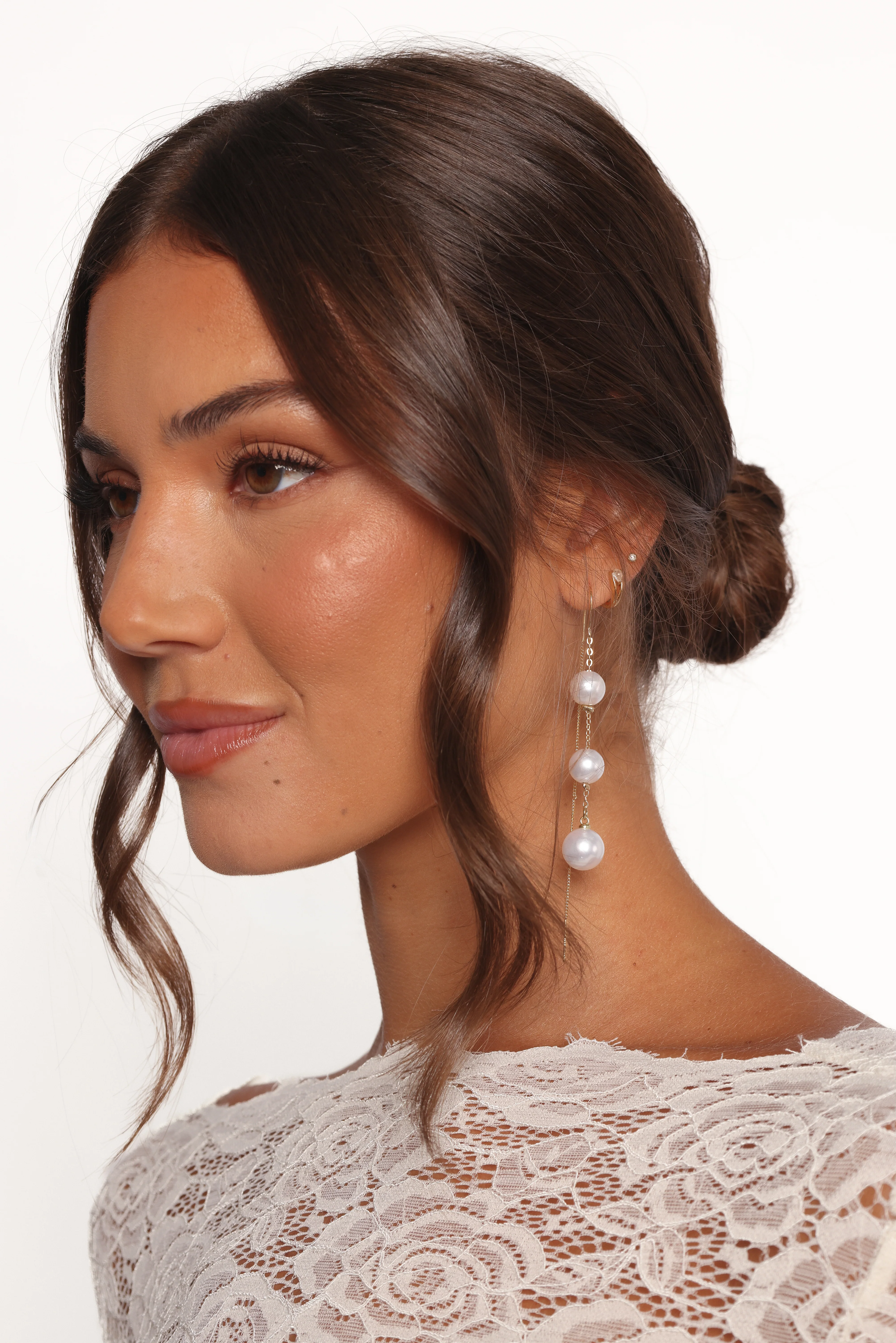 Margaux Earrings - Pearl