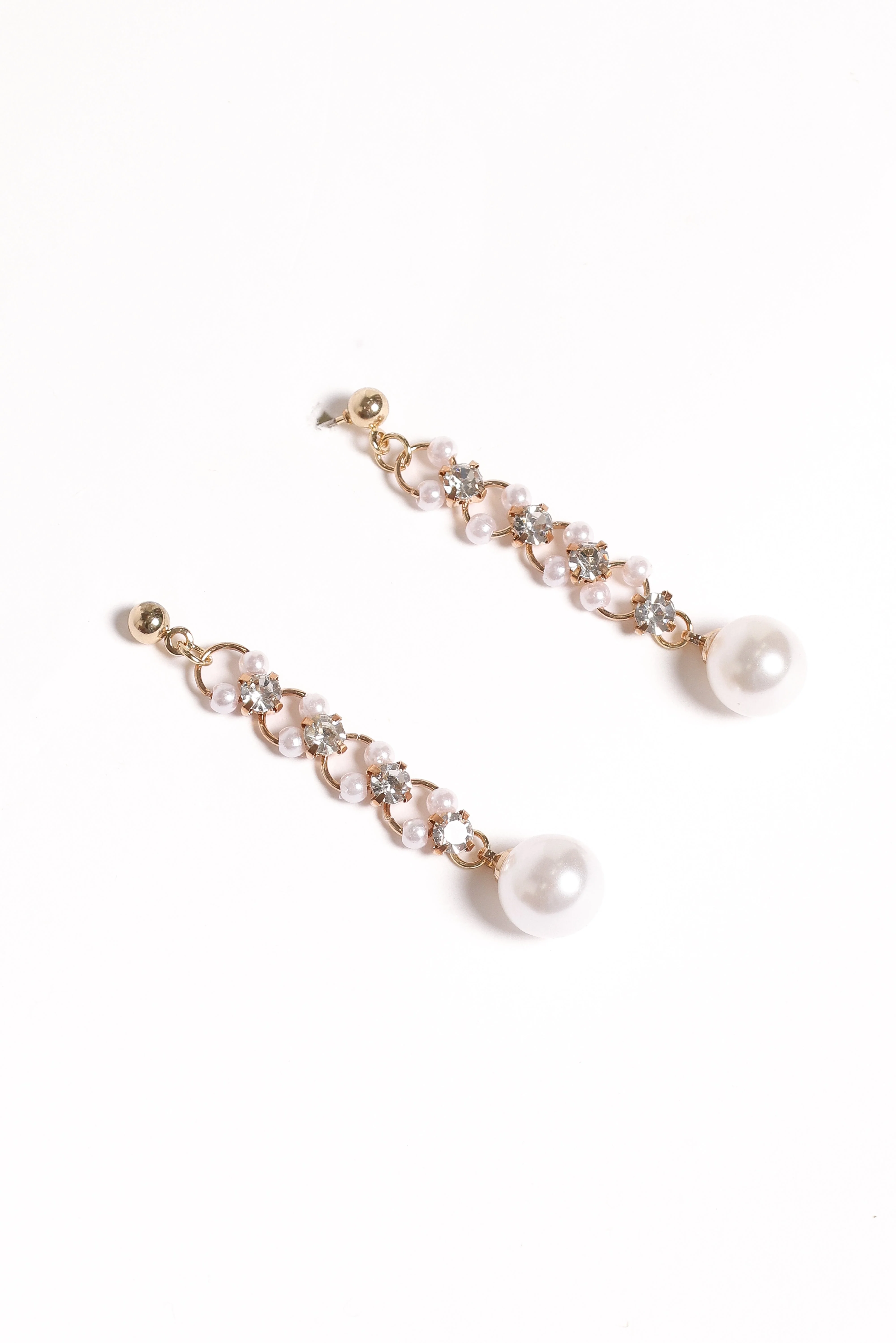 Lane Earrings - Gold/Pearl