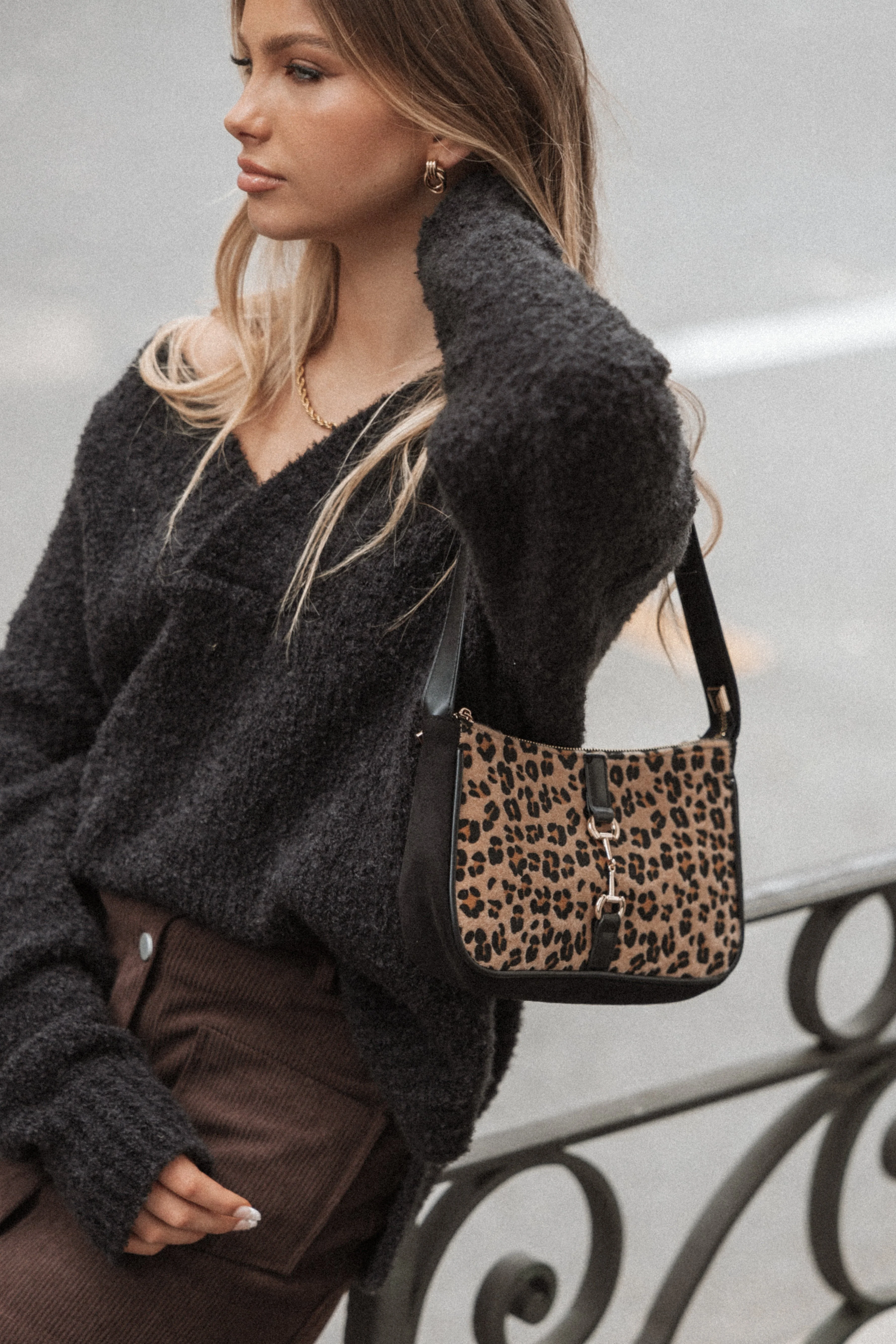 Natty Handbag - Leopard