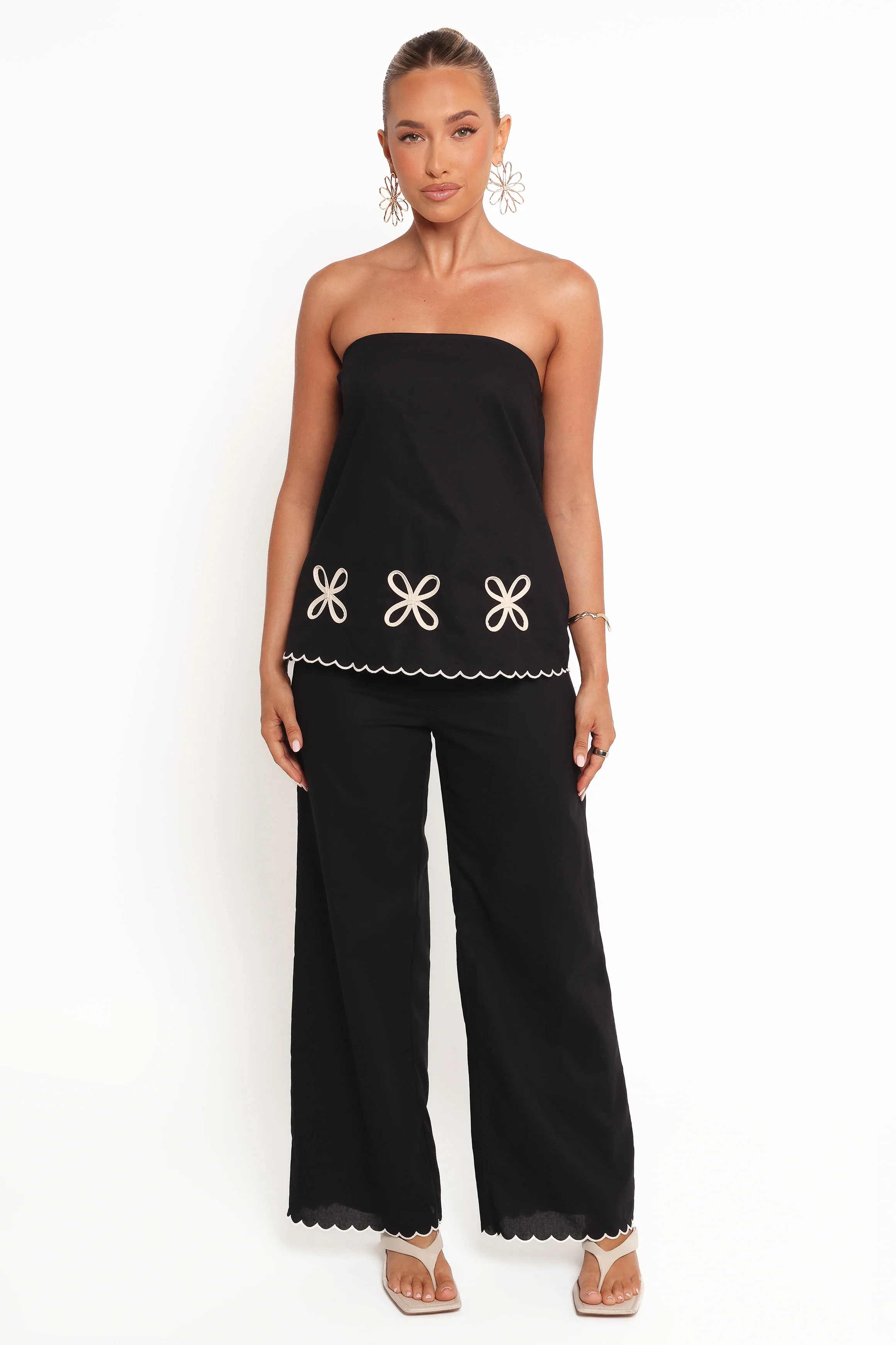 Semika Strapless Top - Black