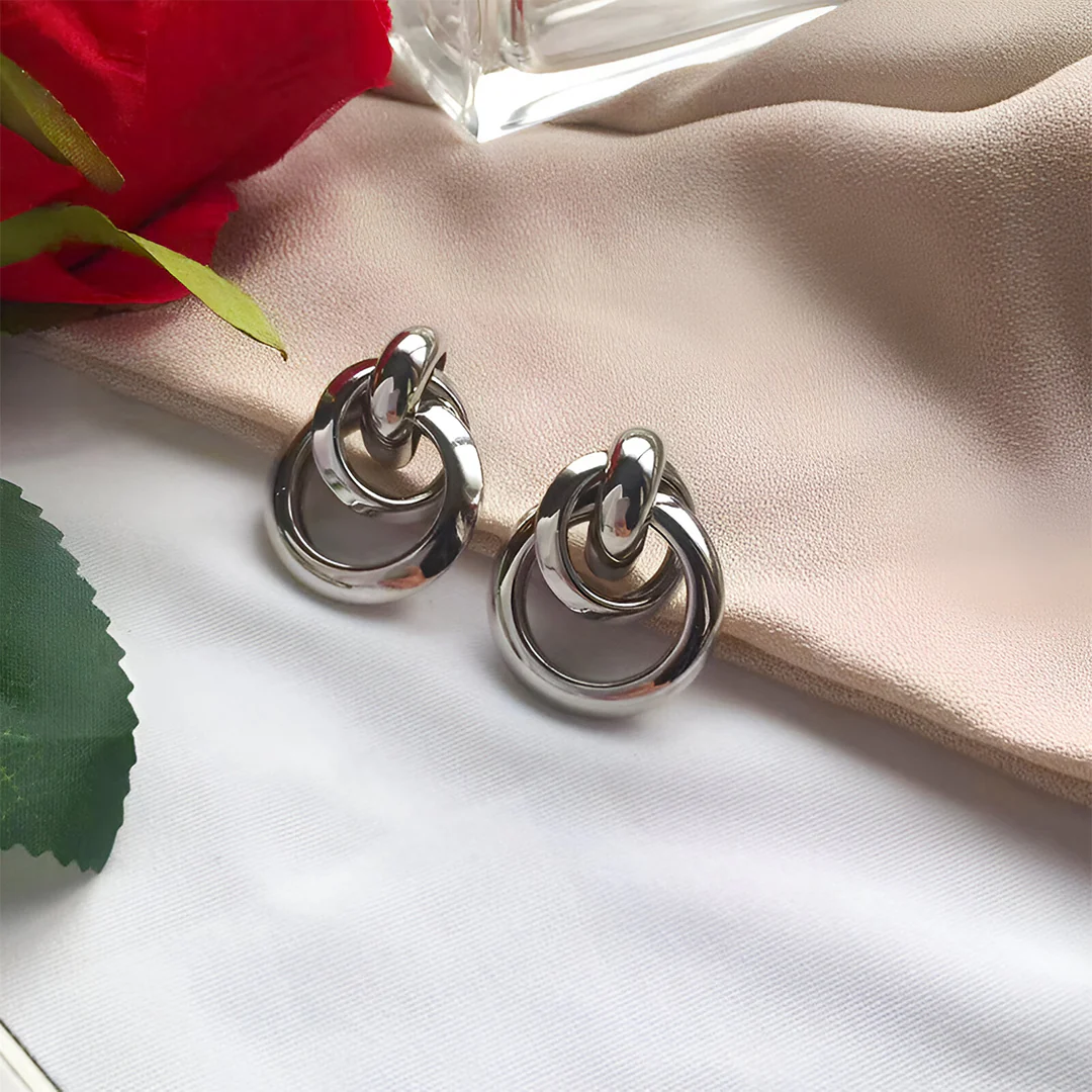 Rhea Loop Echo Earrings