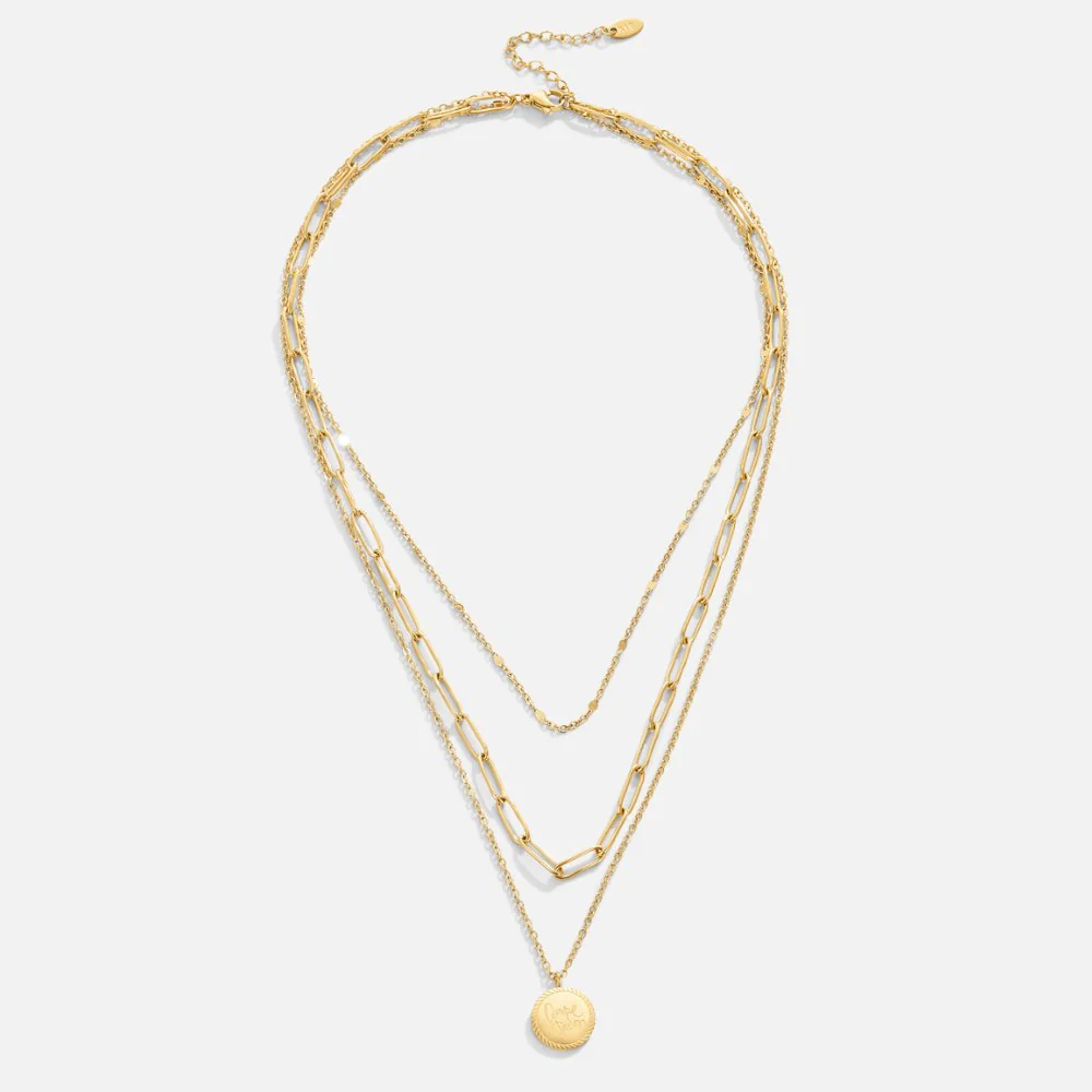 Geya Coin Layered Necklace