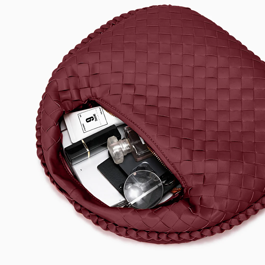 Olga Woven Shoulder Bag