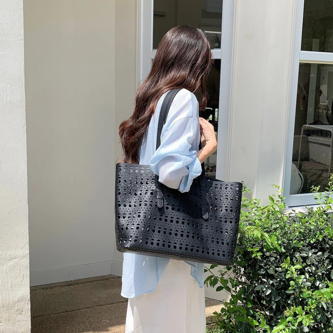 Ayla Openwork Tote Bag
